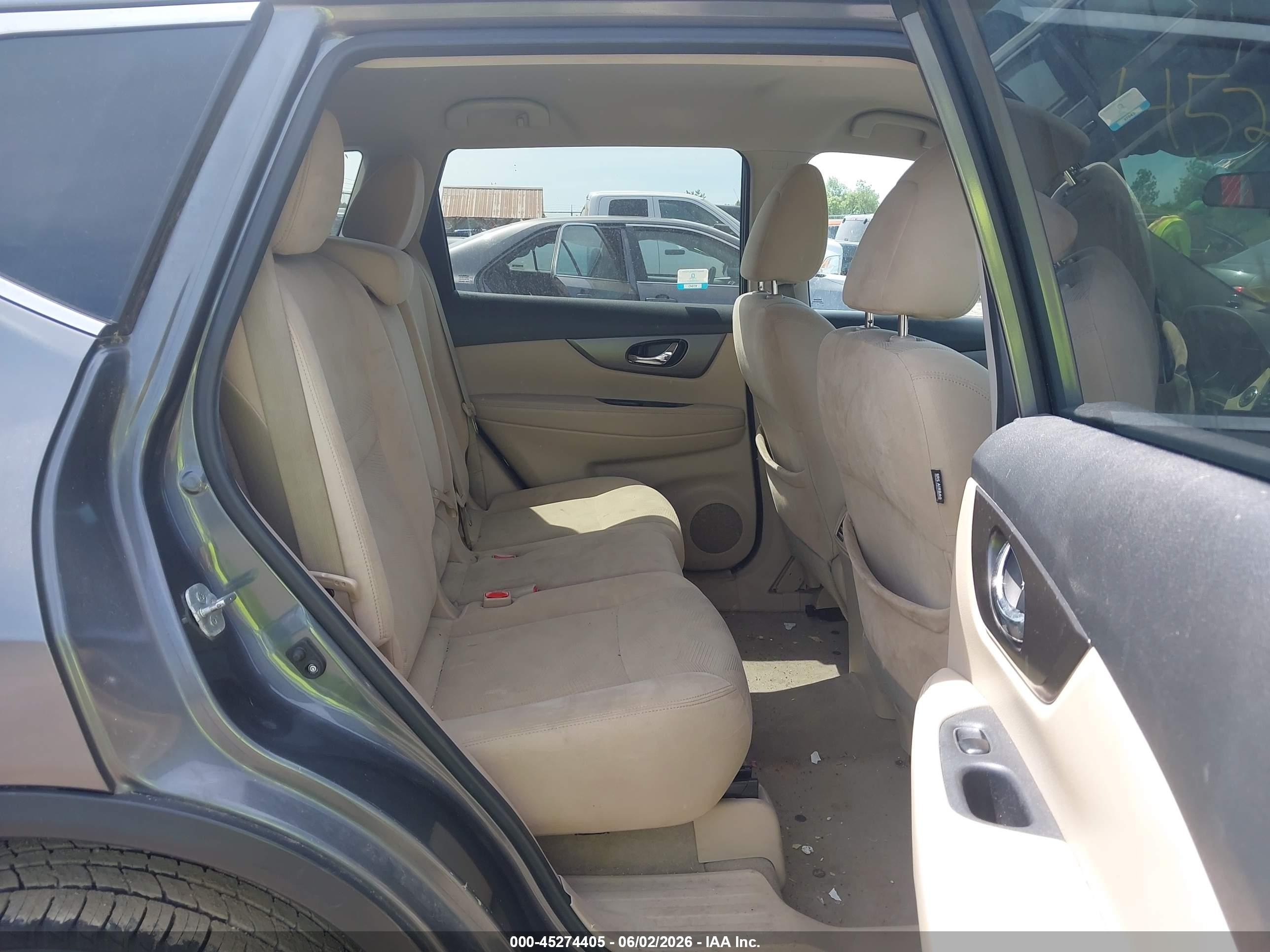 2014 Nissan Rogue Sv Gray vin: 5N1AT2MV9EC869372