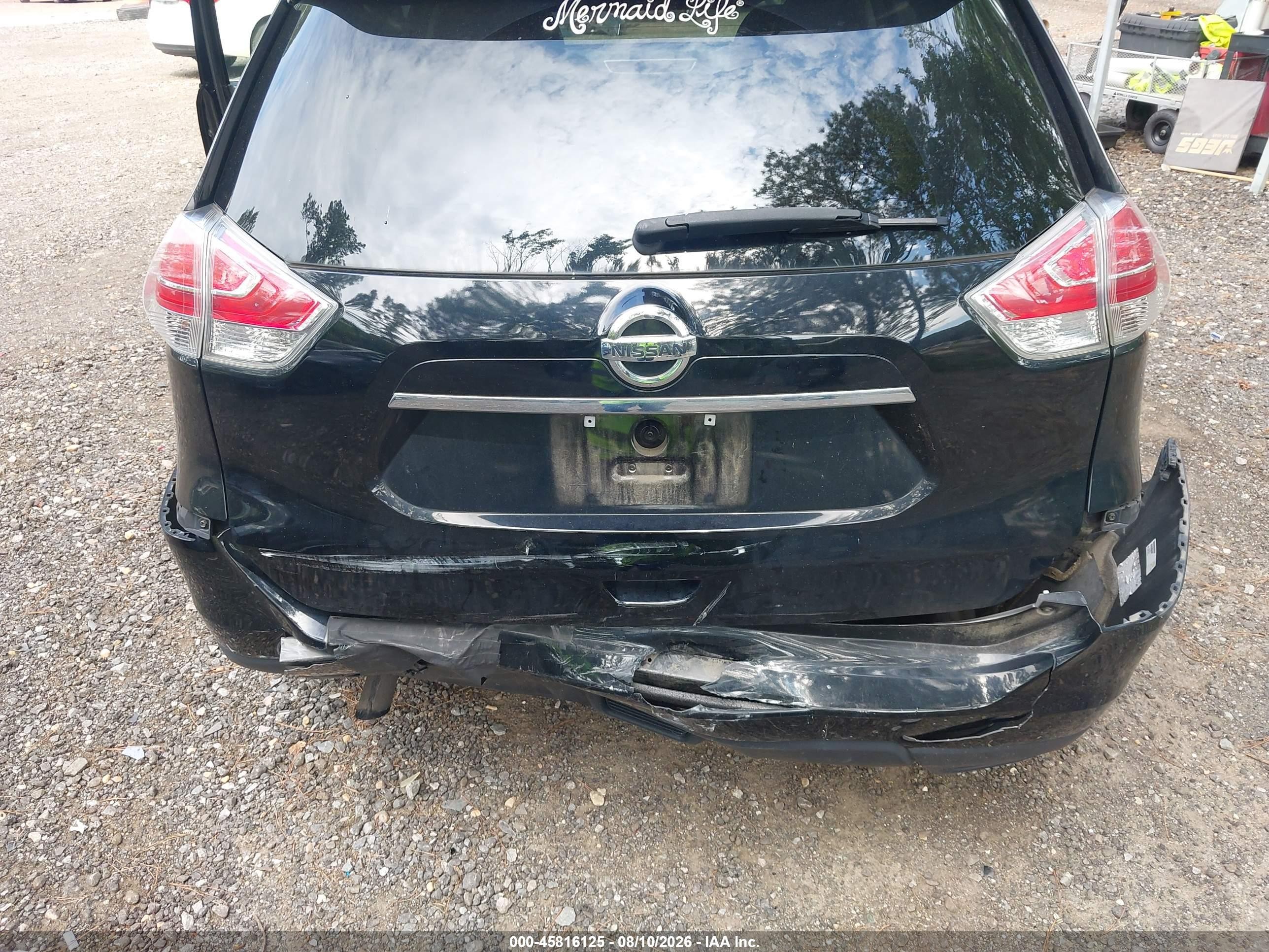 2015 Nissan Rogue Sl Black vin: 5N1AT2MV9FC757012