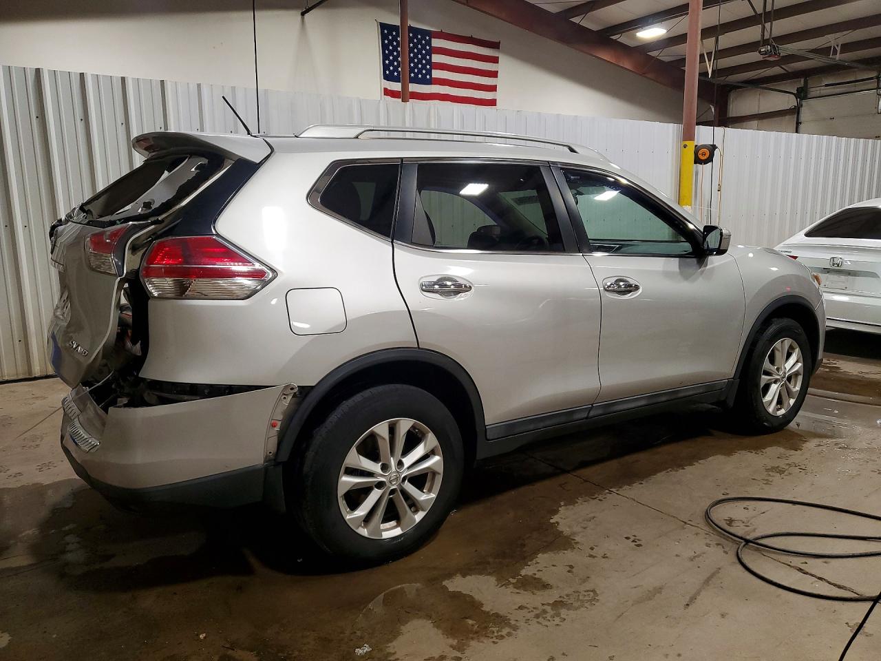2015 Nissan Rogue Sv Silver vin: 5N1AT2MV9FC770424