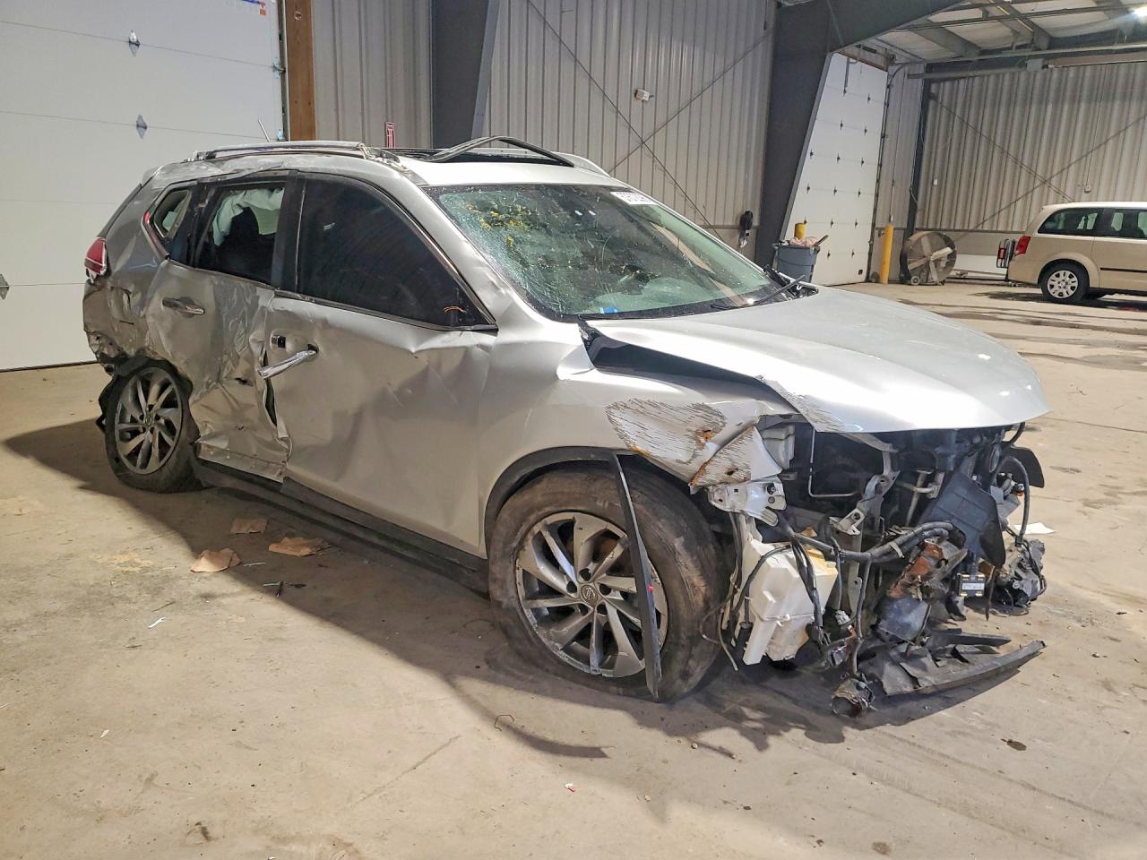 2015 Nissan Rogue Sl Silver vin: 5N1AT2MV9FC770472