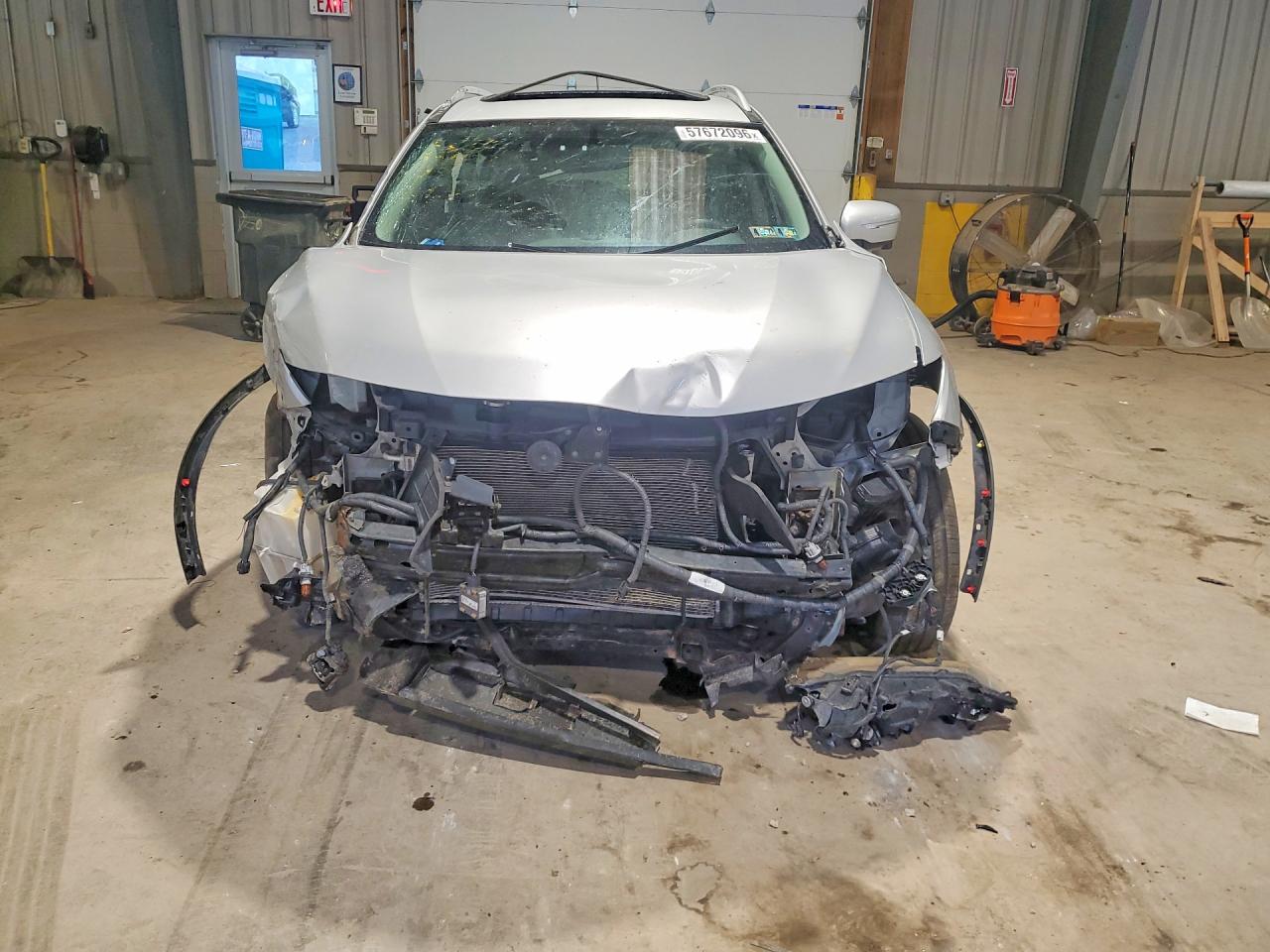 2015 Nissan Rogue Sl Silver vin: 5N1AT2MV9FC770472