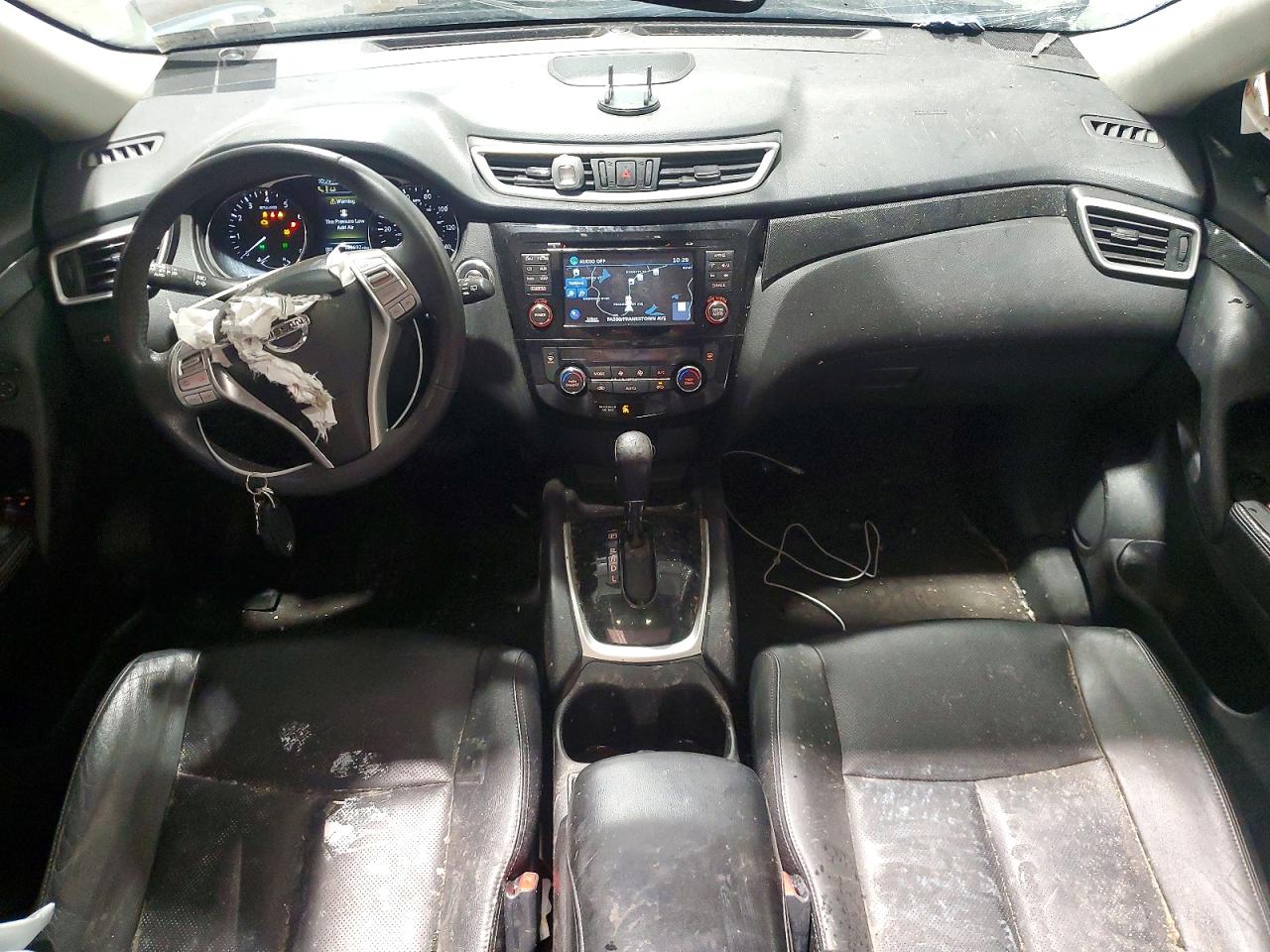 2015 Nissan Rogue Sl Silver vin: 5N1AT2MV9FC770472