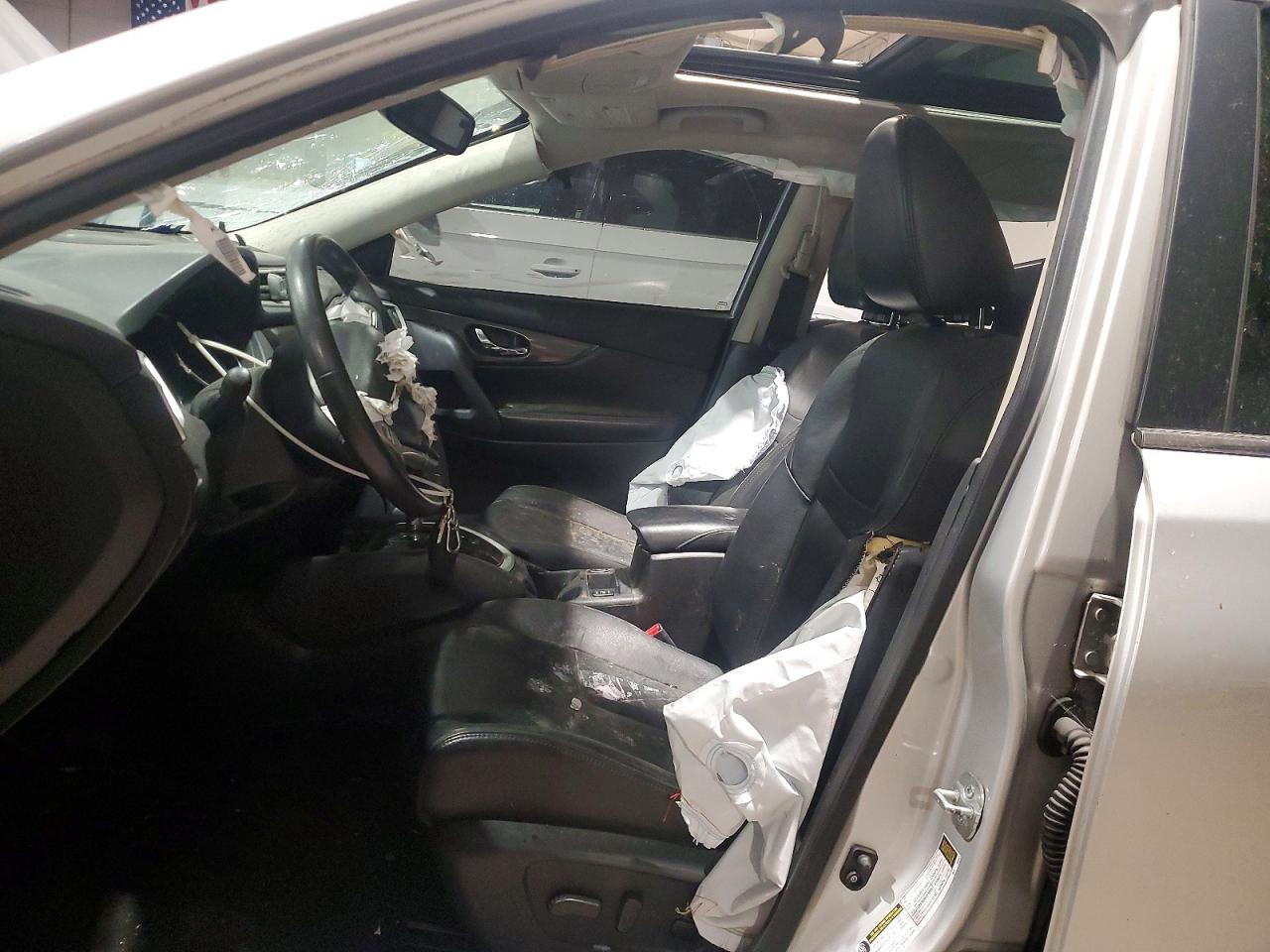 2015 Nissan Rogue Sl Silver vin: 5N1AT2MV9FC770472