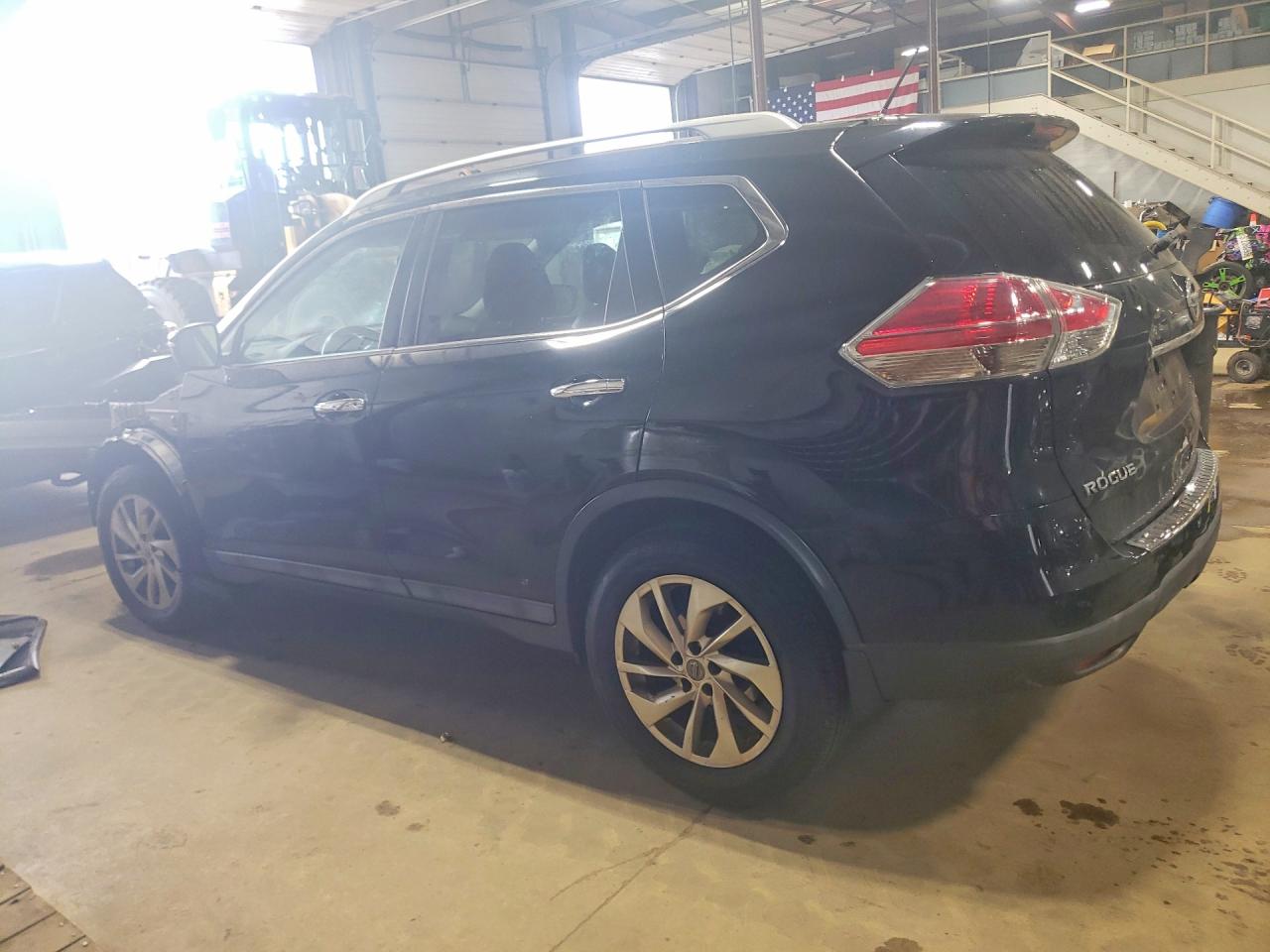 2015 Nissan Rogue Sl Black vin: 5N1AT2MV9FC779494