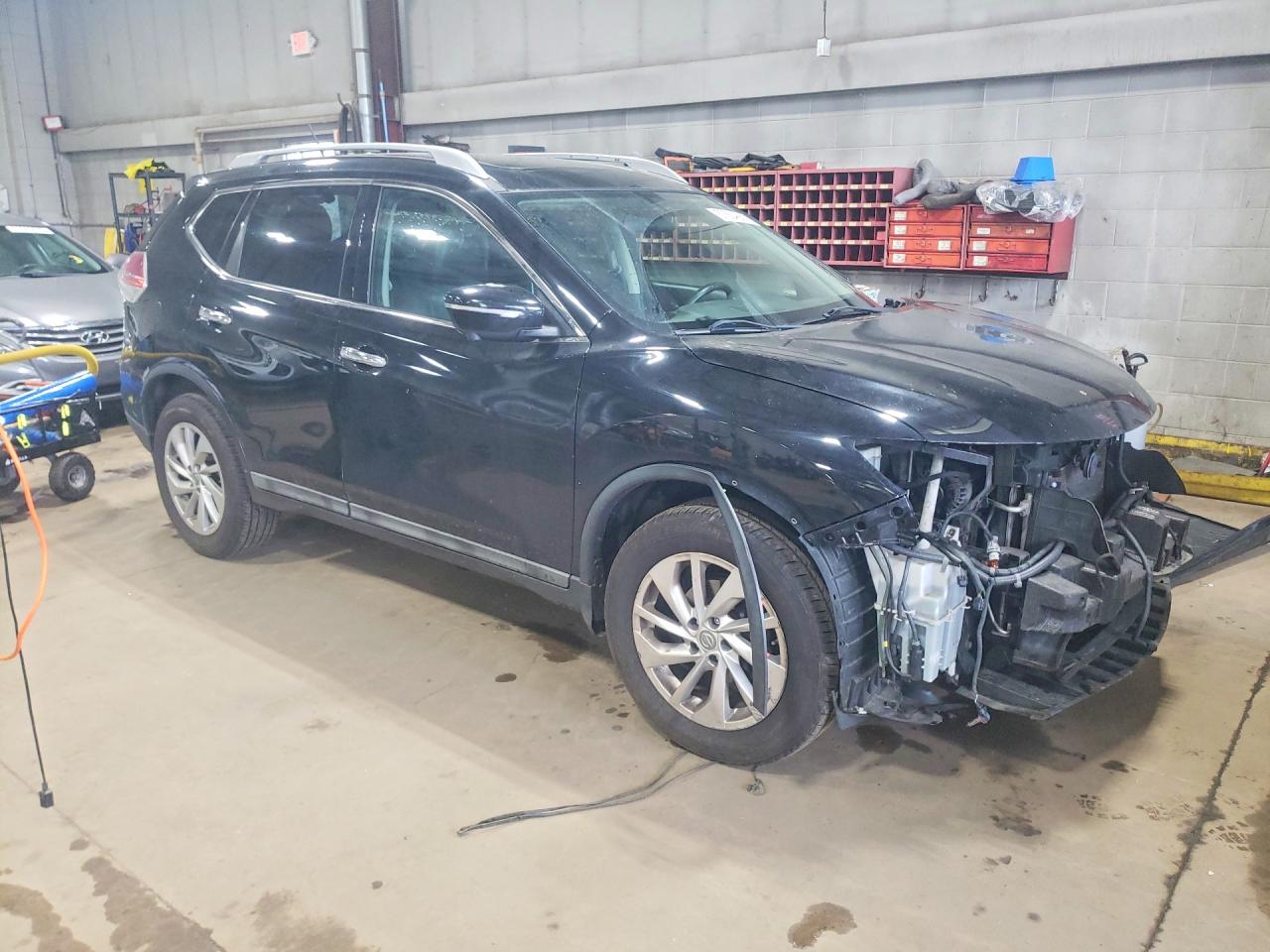 2015 Nissan Rogue Sl Black vin: 5N1AT2MV9FC779494