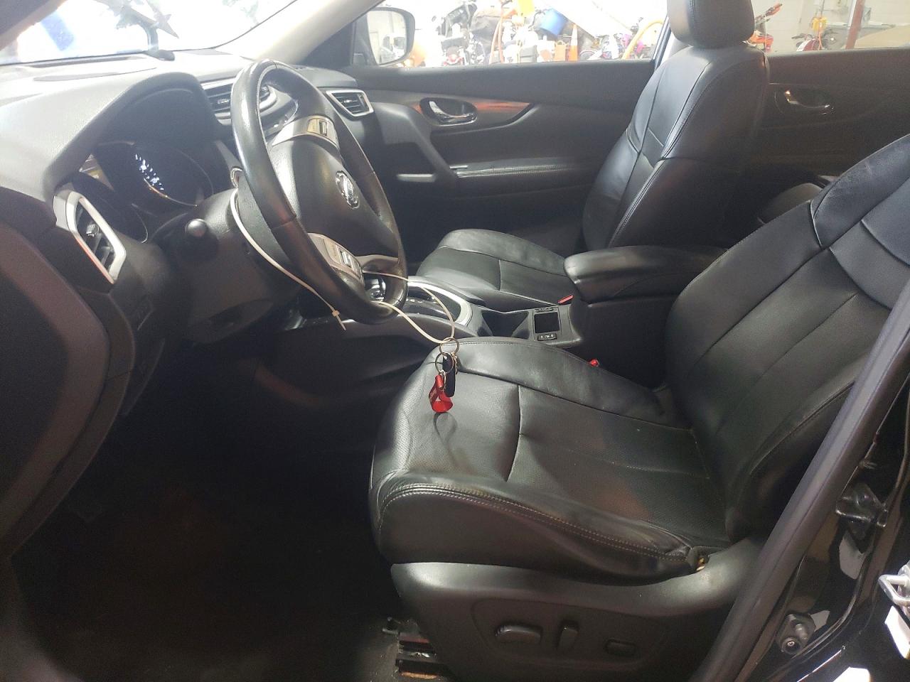 2015 Nissan Rogue Sl Black vin: 5N1AT2MV9FC779494