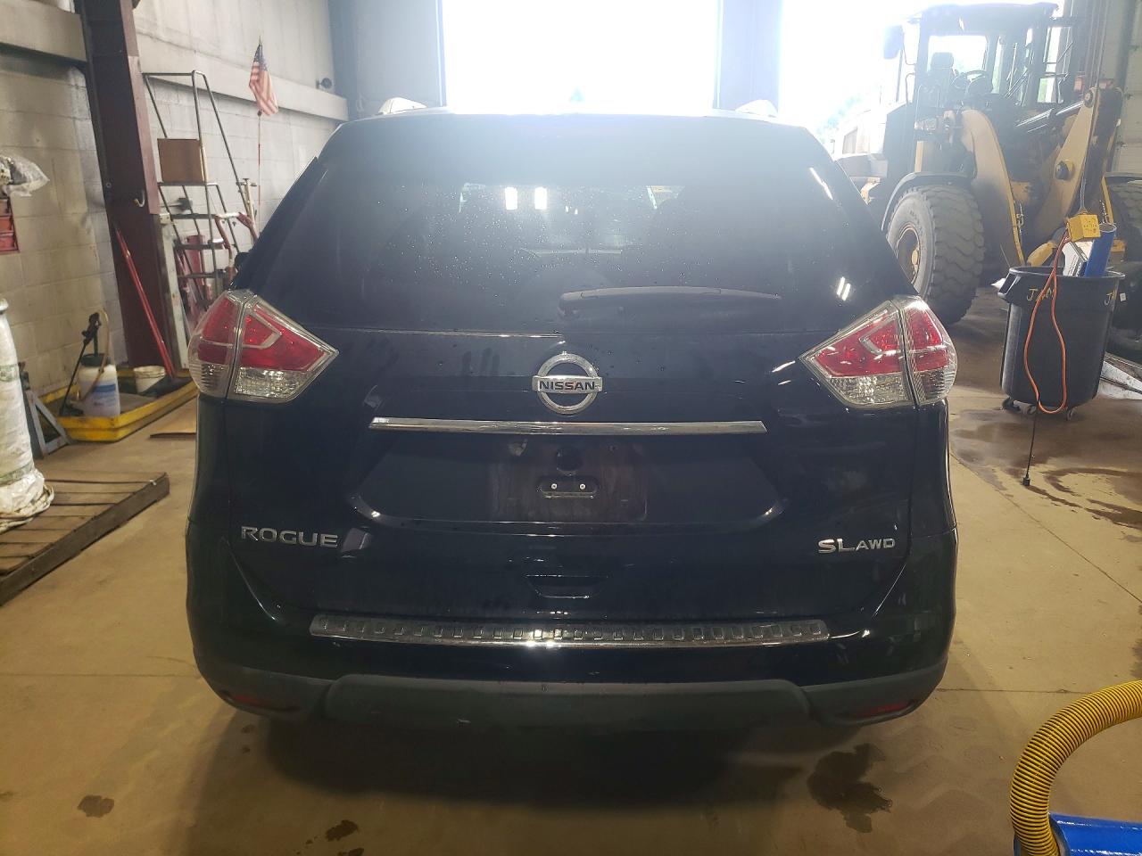 2015 Nissan Rogue Sl Black vin: 5N1AT2MV9FC779494