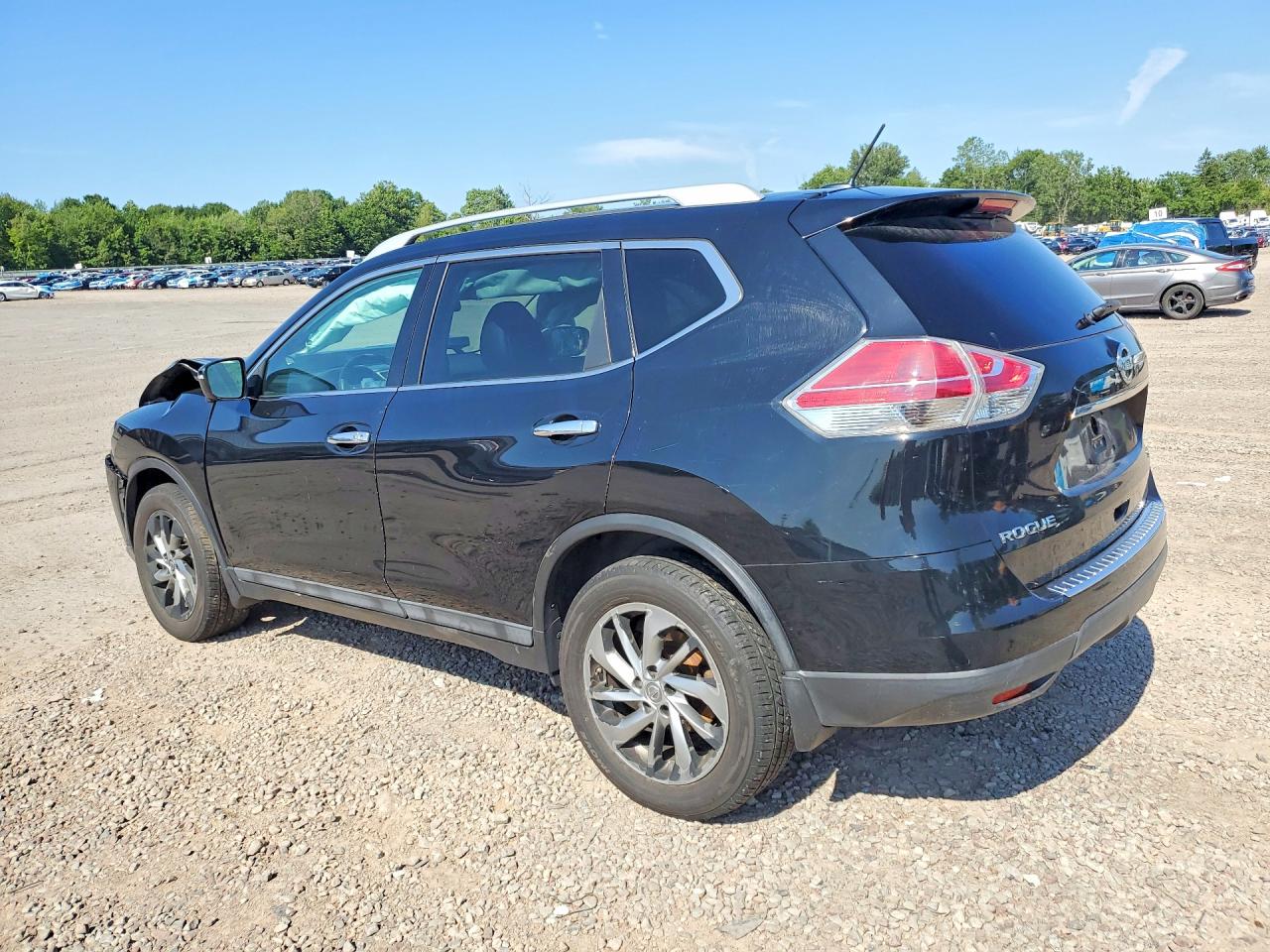2015 Nissan Rogue Sl Черный vin: 5N1AT2MV9FC779723
