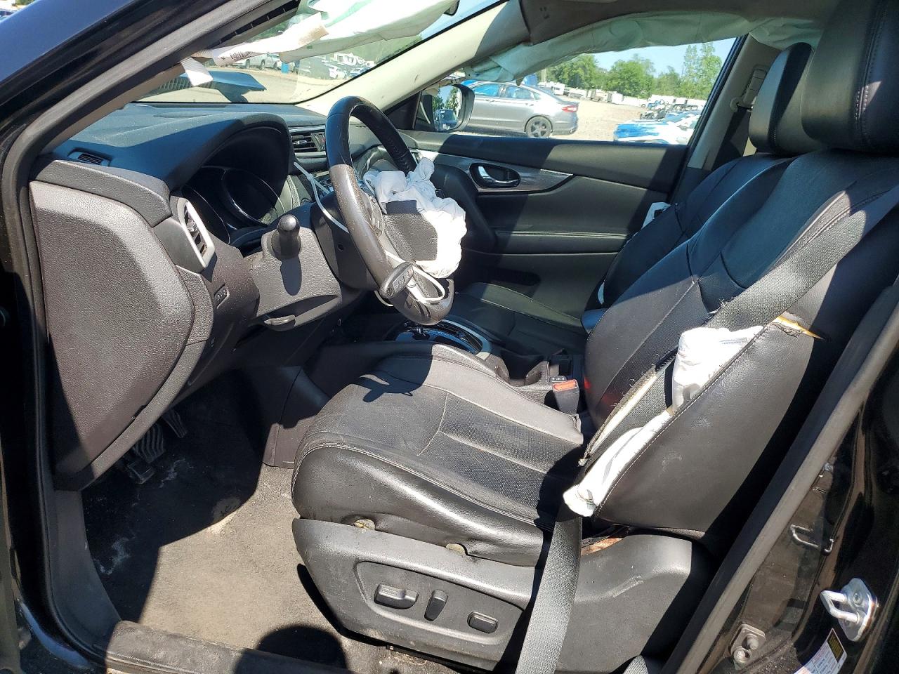 2015 Nissan Rogue Sl Черный vin: 5N1AT2MV9FC779723