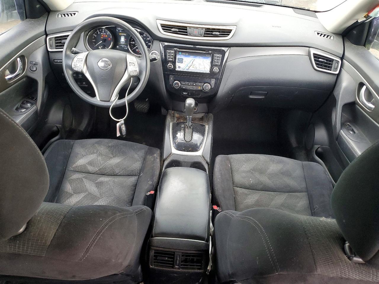 2015 Nissan Rogue Sv Белый vin: 5N1AT2MV9FC779818