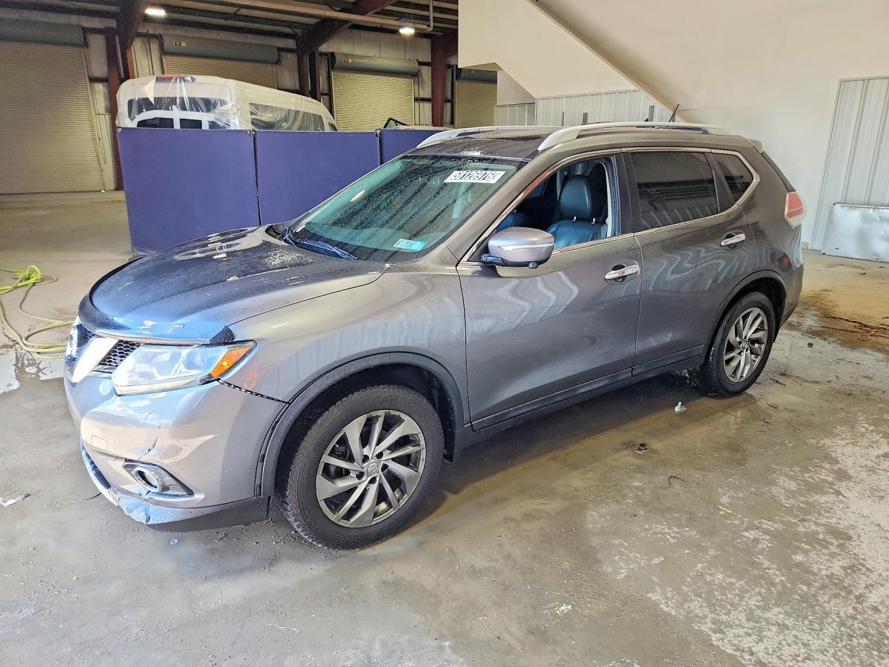 2015 Nissan Rogue Sl Gray vin: 5N1AT2MV9FC792519