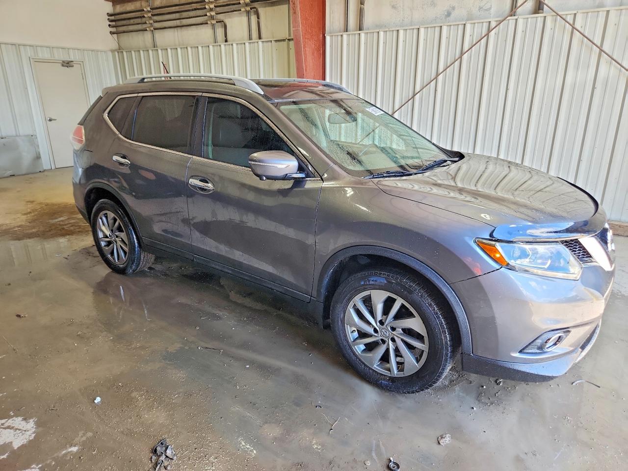 2015 Nissan Rogue Sl Gray vin: 5N1AT2MV9FC792519