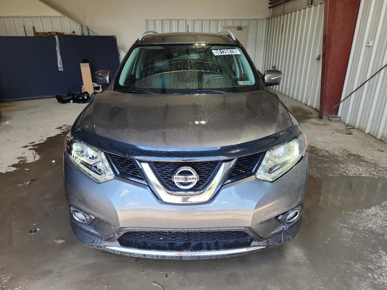 2015 Nissan Rogue Sl Gray vin: 5N1AT2MV9FC792519 Damage: Left Head Lamp, Faded, Repair Required