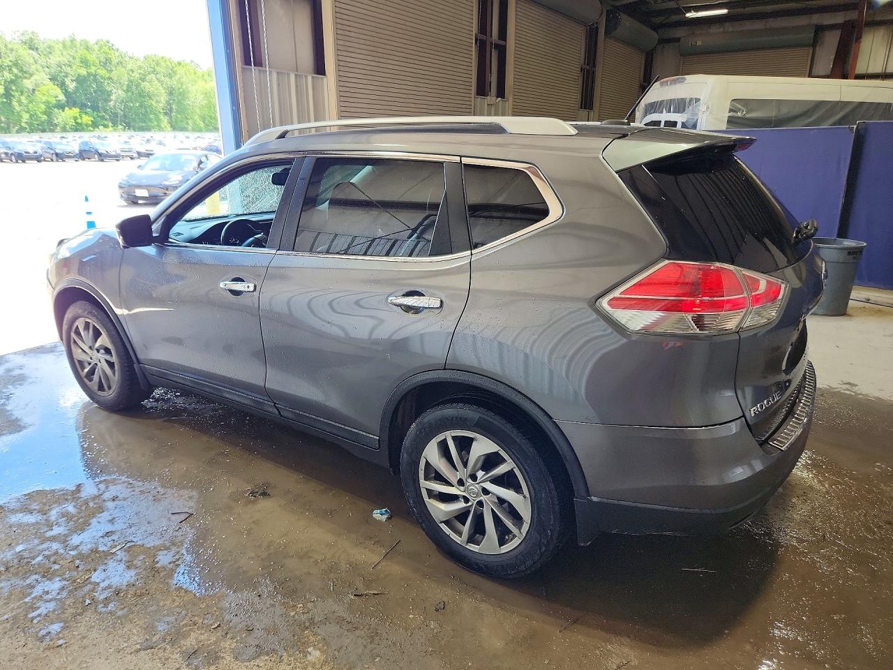 2015 Nissan Rogue Sl Gray vin: 5N1AT2MV9FC792519