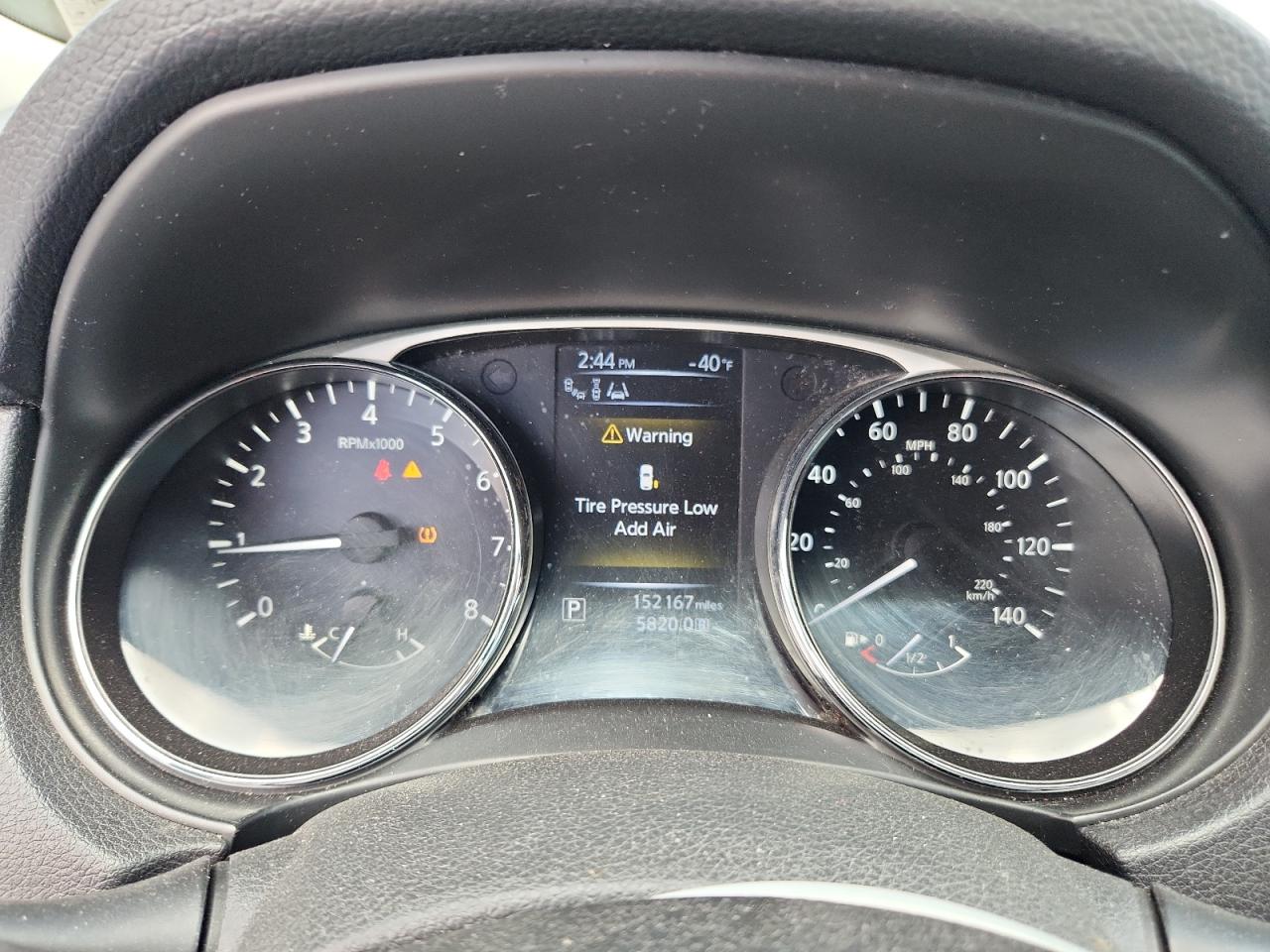 2015 Nissan Rogue Sl Gray vin: 5N1AT2MV9FC792519 Damage: Warning - Tire Pressure, On, Unacceptable
