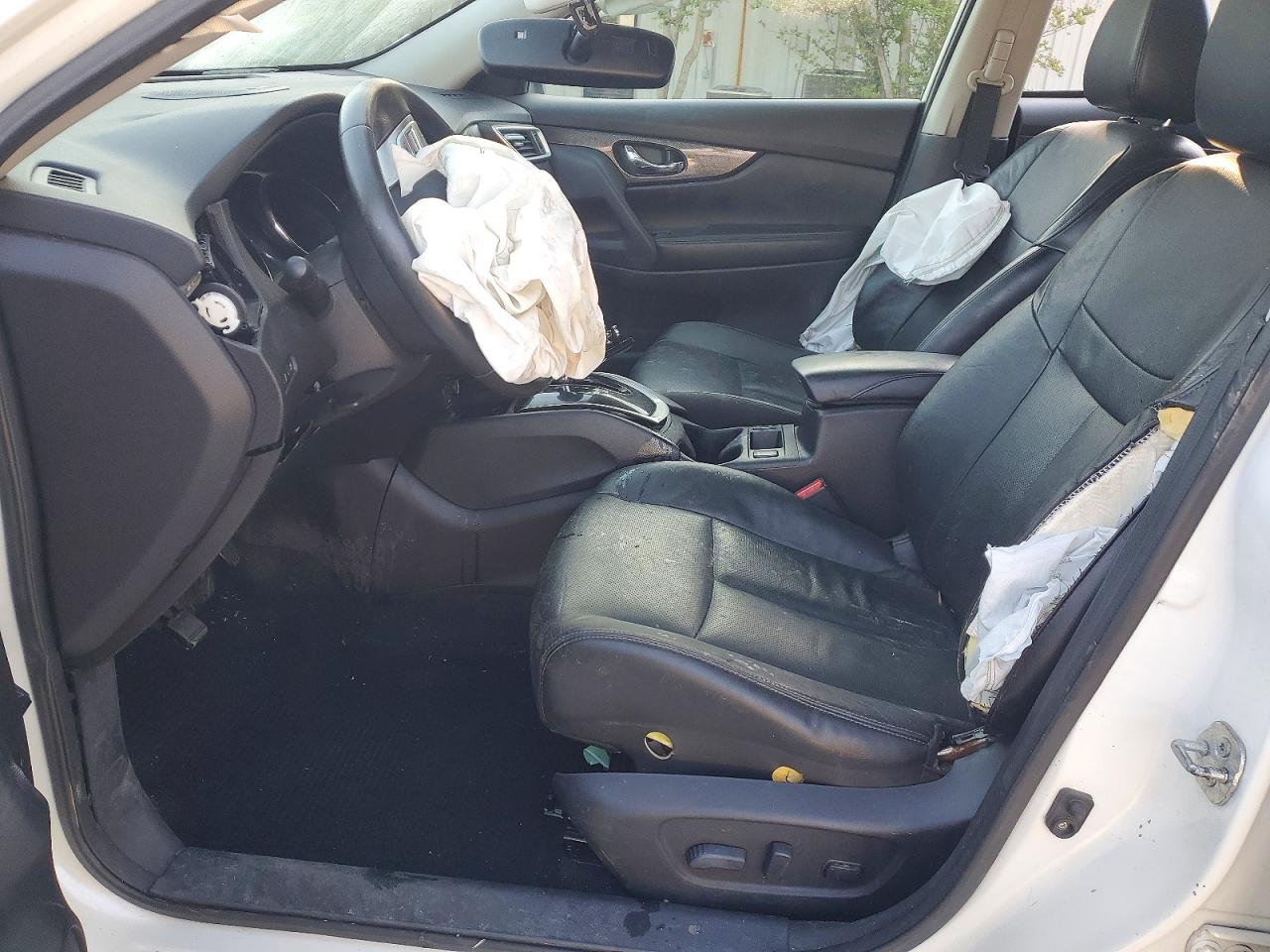 2015 Nissan Rogue Sl White vin: 5N1AT2MV9FC797395