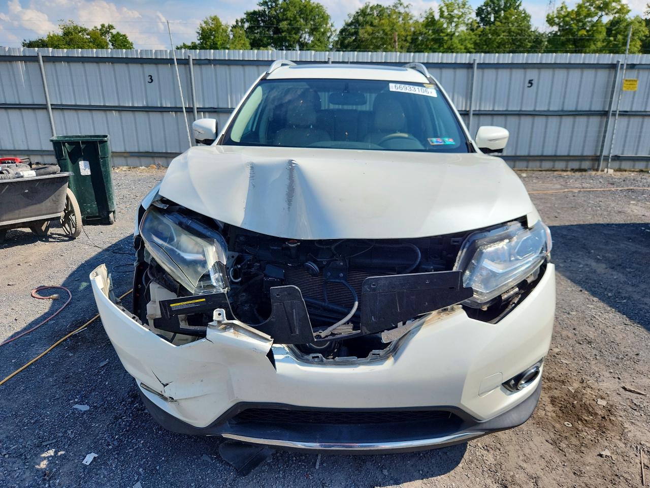 2015 Nissan Rogue Sl Белый vin: 5N1AT2MV9FC798496