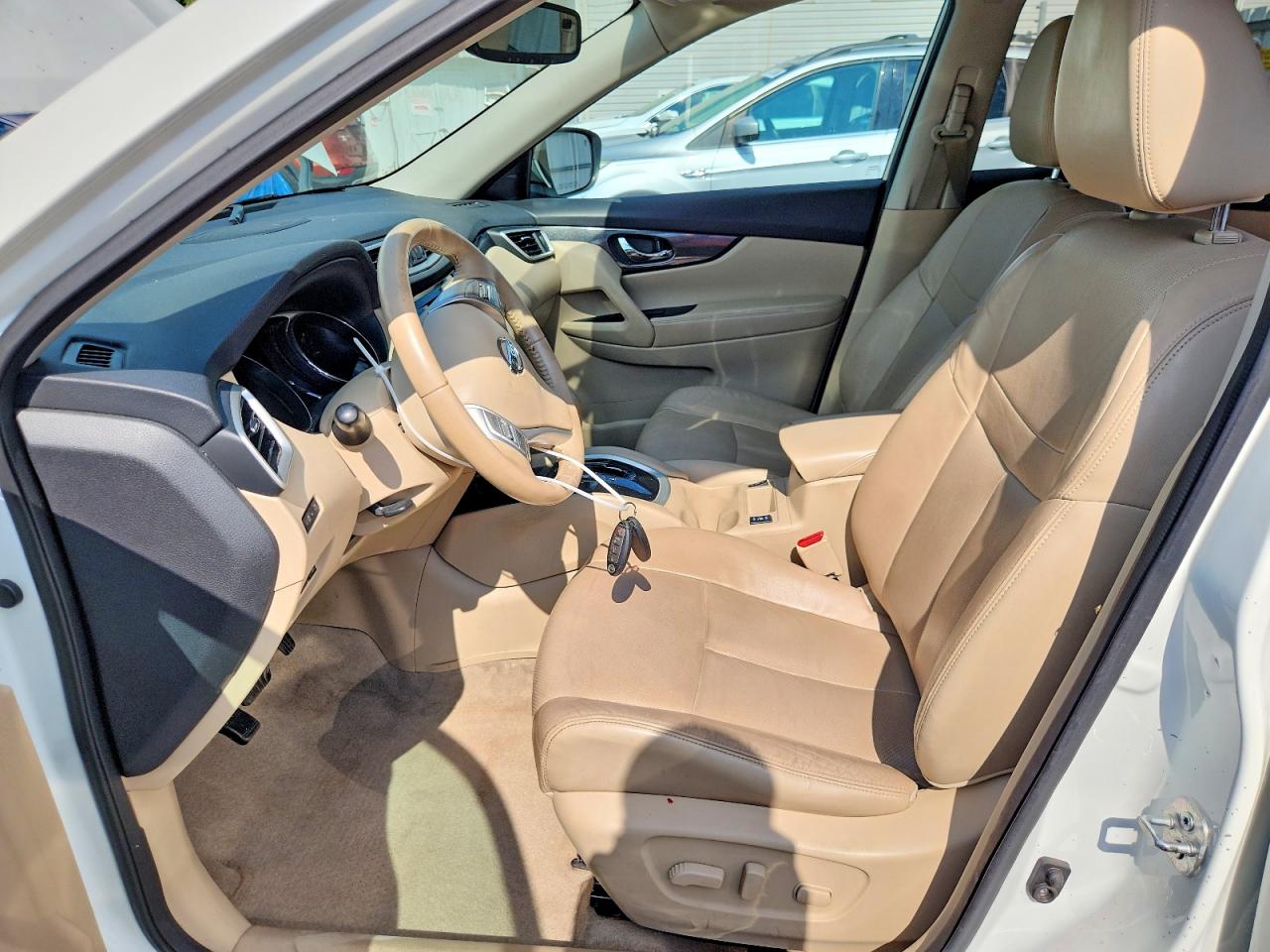 2015 Nissan Rogue Sl Белый vin: 5N1AT2MV9FC798496