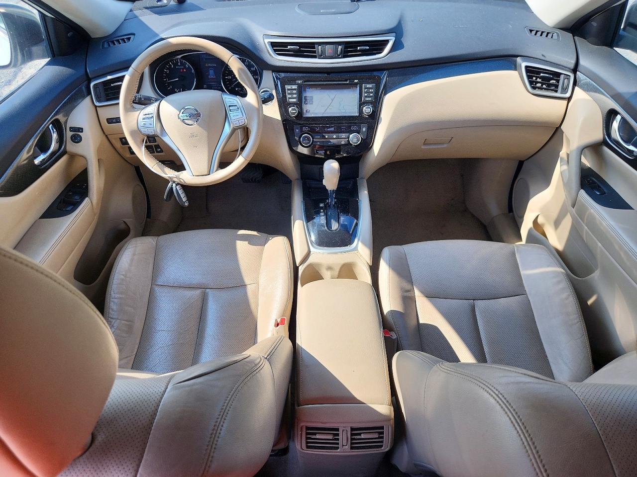 2015 Nissan Rogue Sl Белый vin: 5N1AT2MV9FC798496