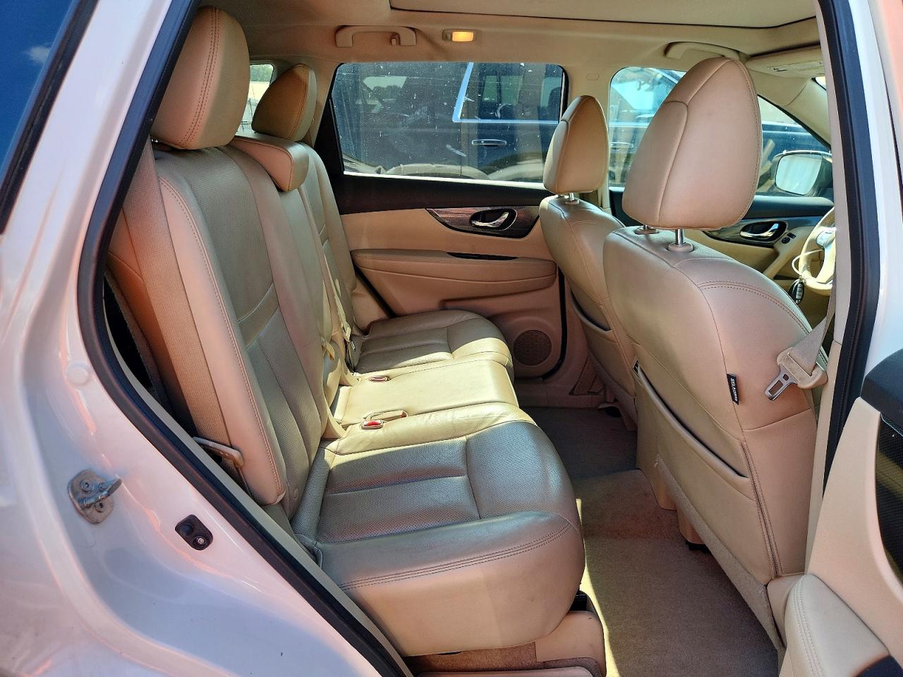2015 Nissan Rogue Sl Белый vin: 5N1AT2MV9FC798496