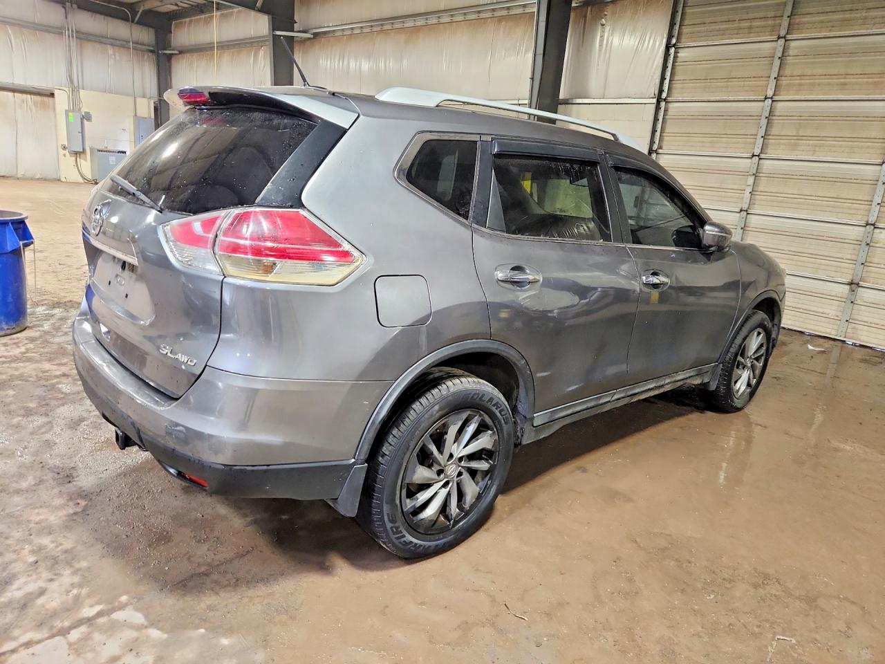 2015 Nissan Rogue Sl Gray vin: 5N1AT2MV9FC812512