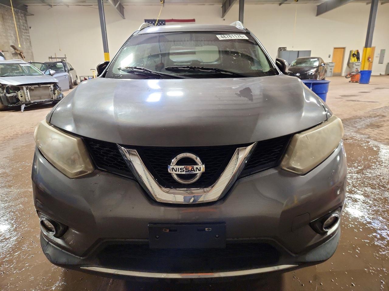2015 Nissan Rogue Sl Gray vin: 5N1AT2MV9FC812512