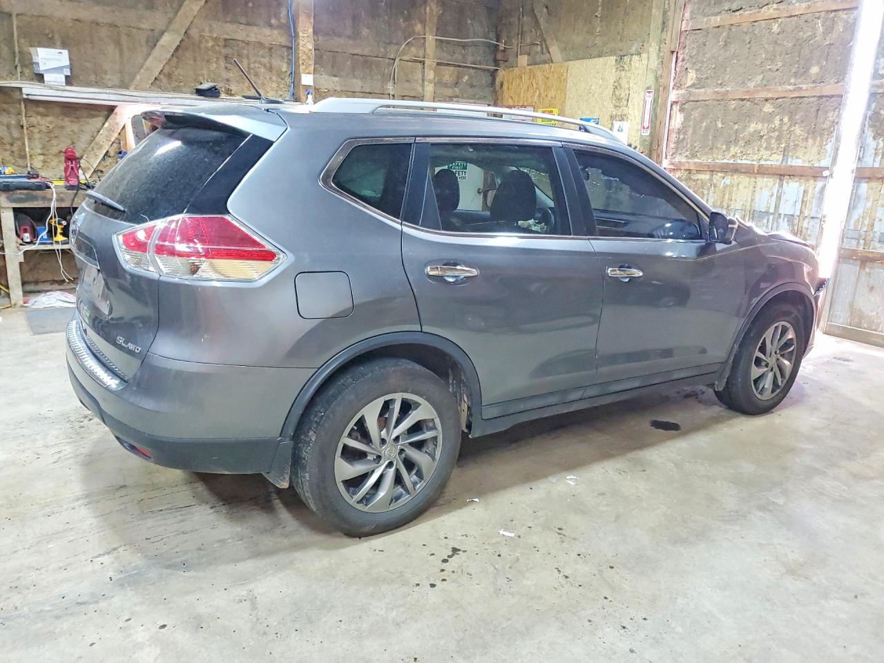 2015 Nissan Rogue Sl Gray vin: 5N1AT2MV9FC813191