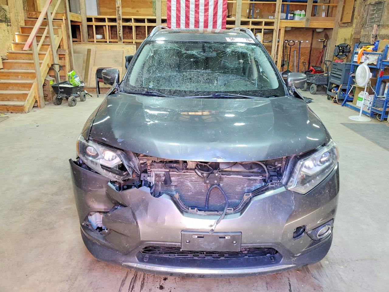 2015 Nissan Rogue Sl Gray vin: 5N1AT2MV9FC813191
