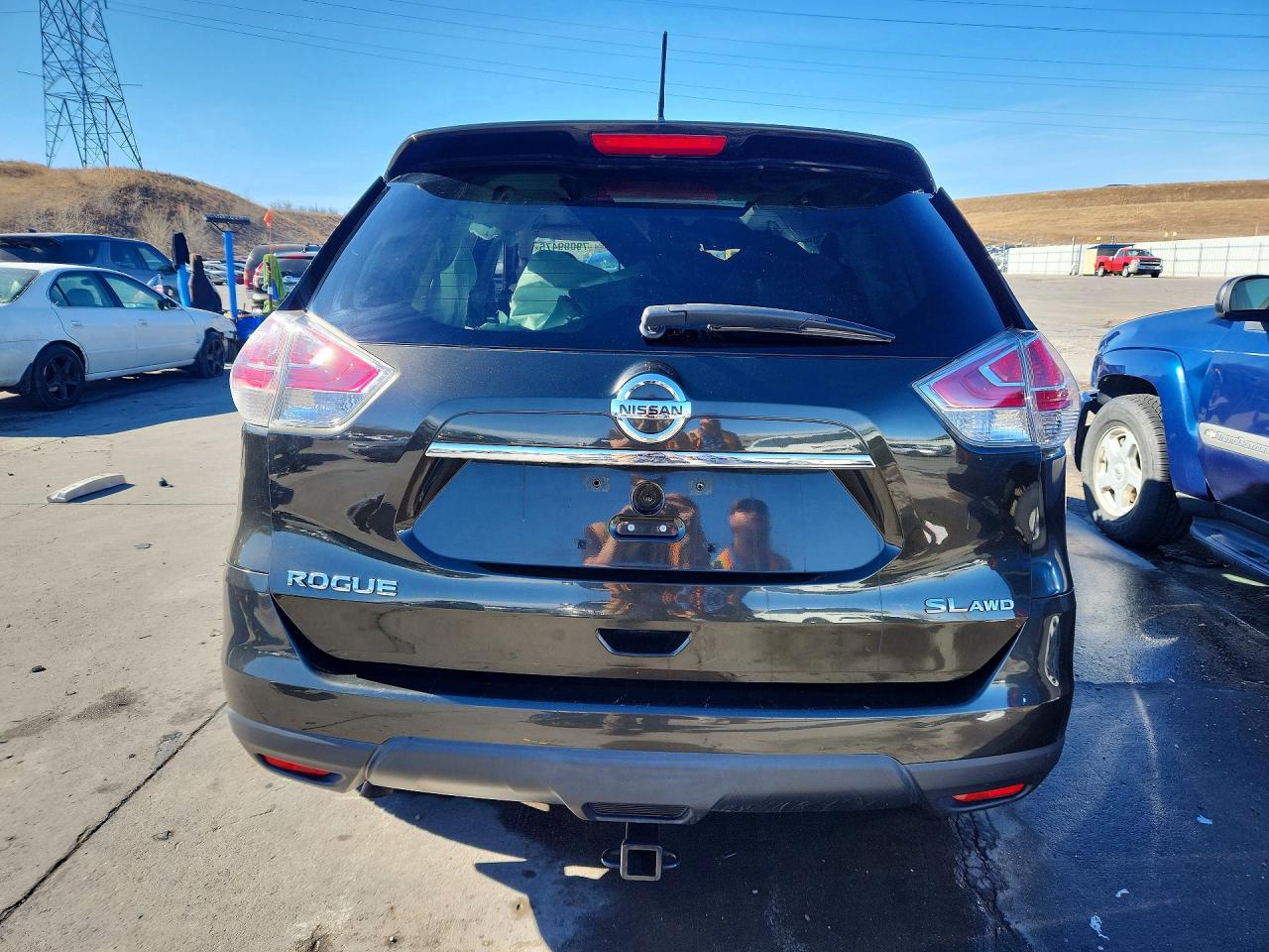 2015 Nissan Rogue Sl Gray vin: 5N1AT2MV9FC824384