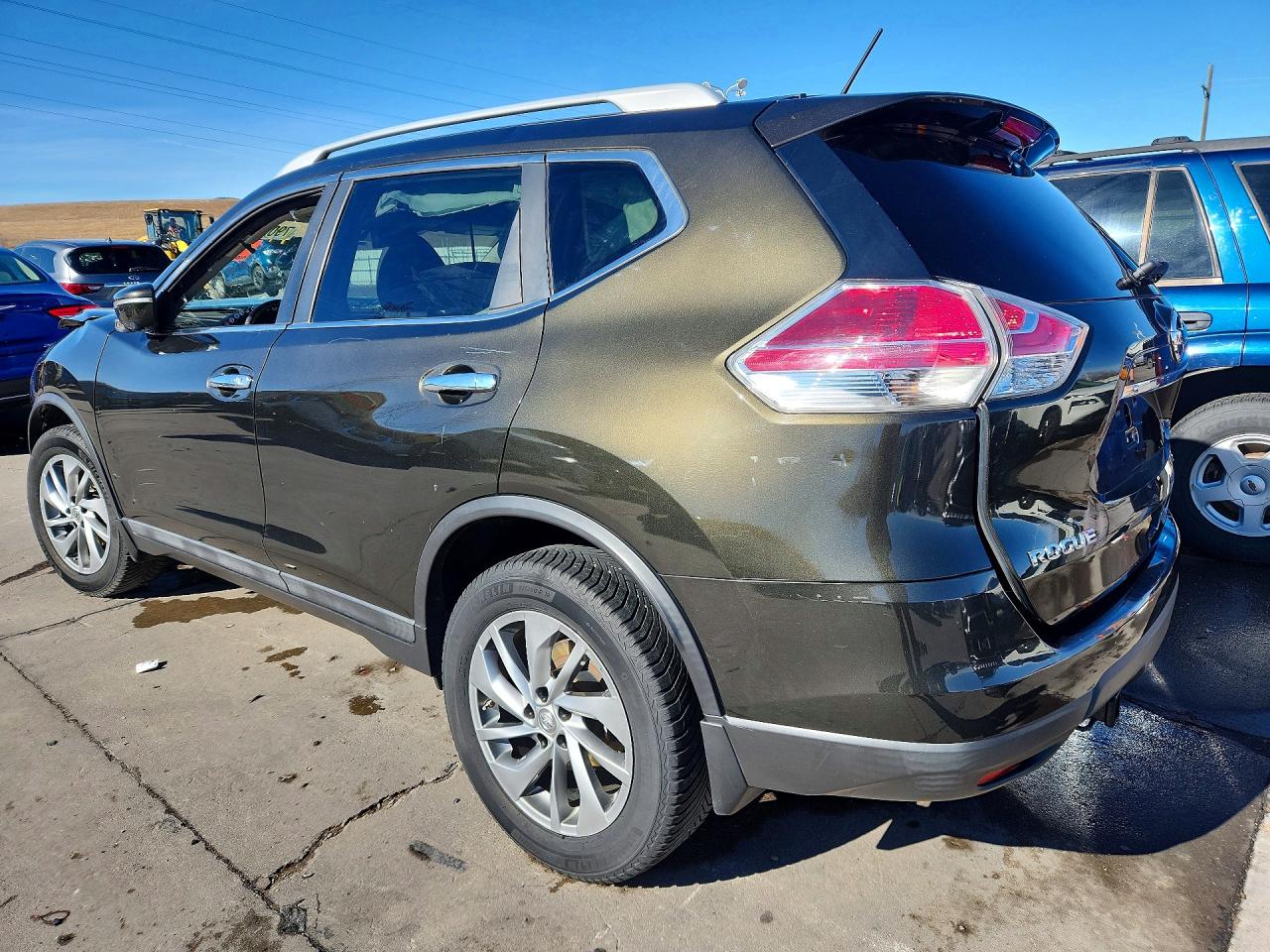 2015 Nissan Rogue Sl Gray vin: 5N1AT2MV9FC824384