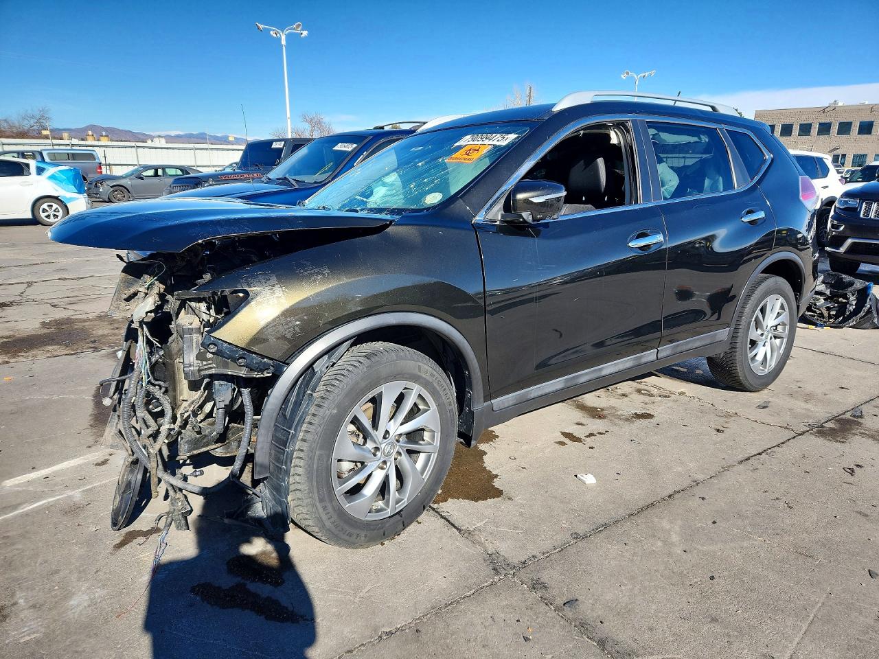 2015 Nissan Rogue Sl Gray vin: 5N1AT2MV9FC824384