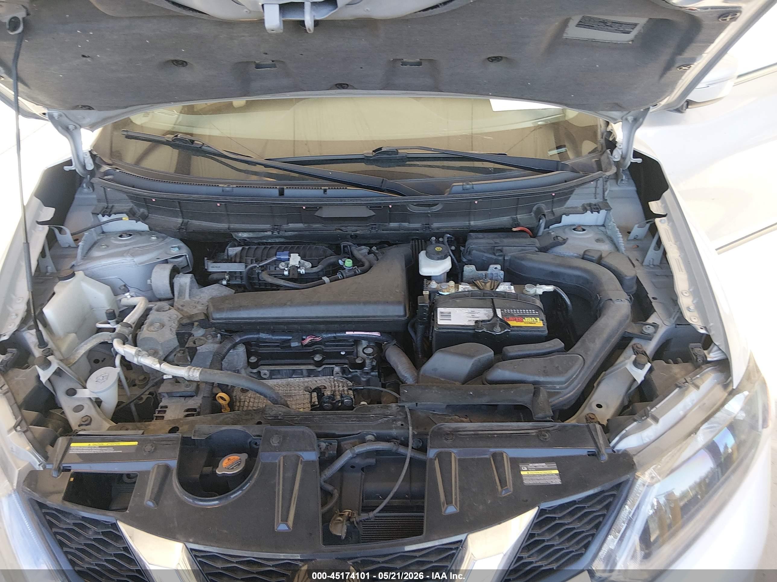 2015 Nissan Rogue S/sl/sv Silver vin: 5N1AT2MV9FC824501