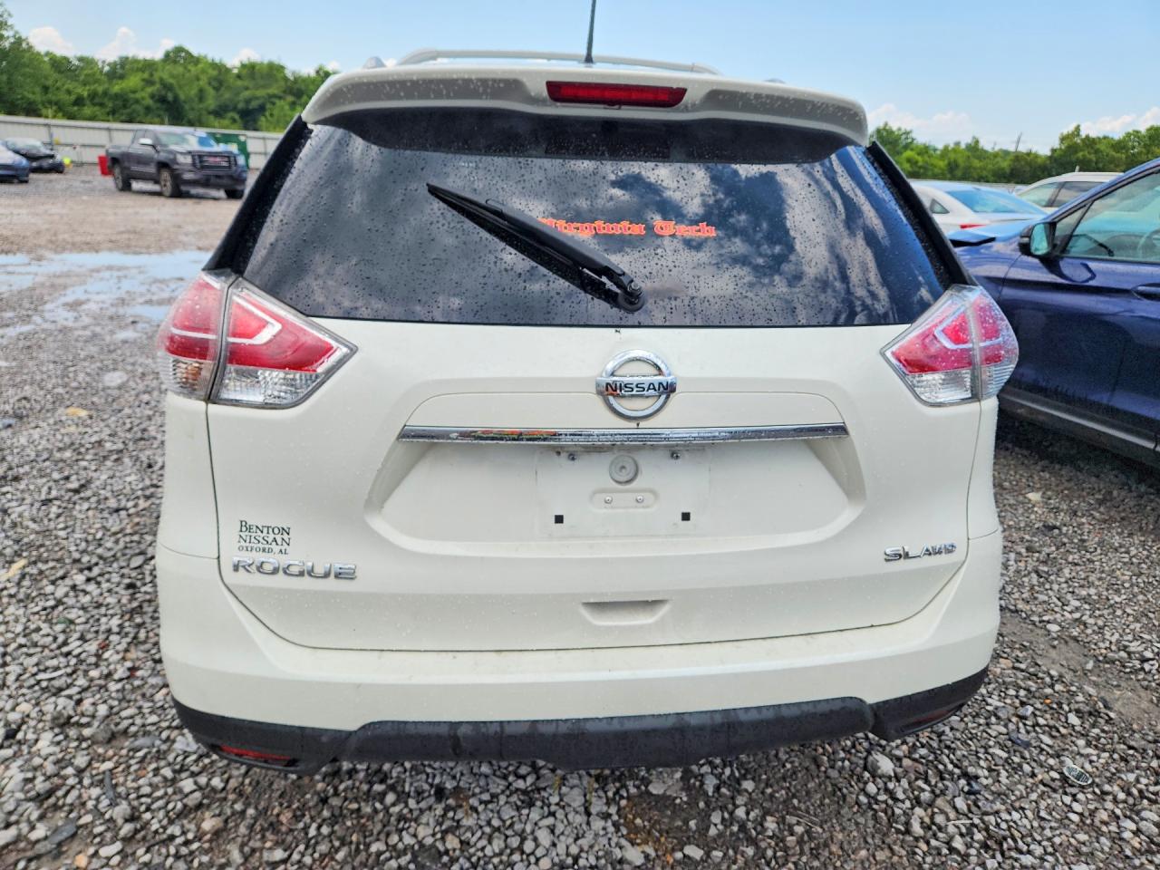 2015 Nissan Rogue Sl White vin: 5N1AT2MV9FC824854