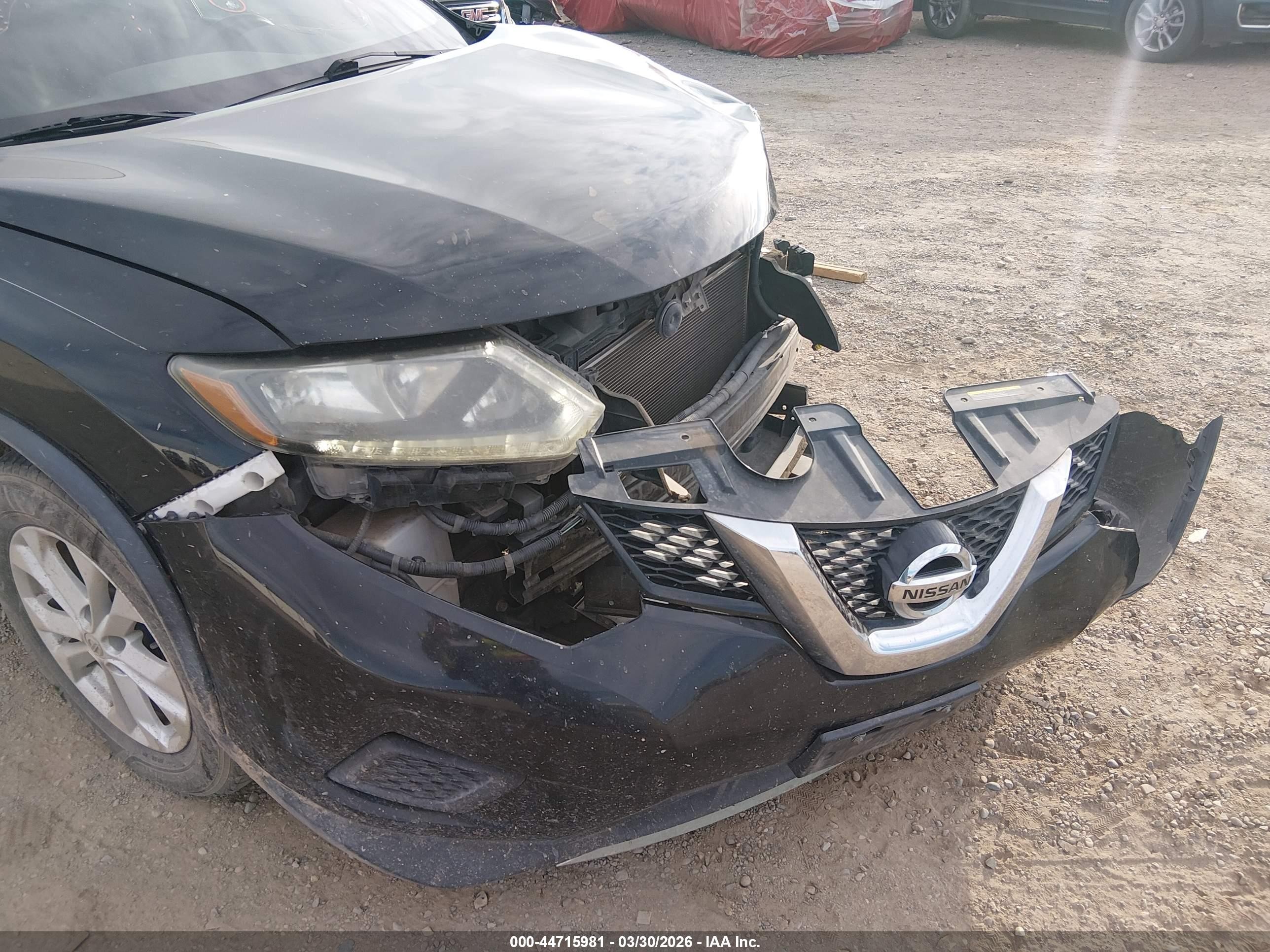 2015 Nissan Rogue Sv Black vin: 5N1AT2MV9FC825356