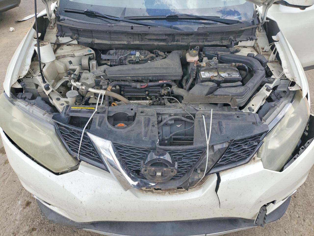 2015 Nissan Rogue Sl Белый vin: 5N1AT2MV9FC833344