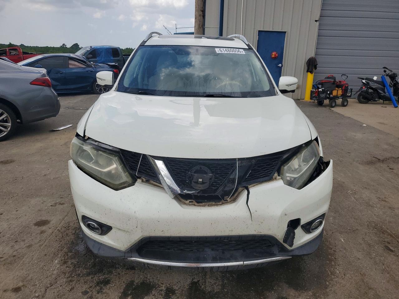 2015 Nissan Rogue Sl Белый vin: 5N1AT2MV9FC833344