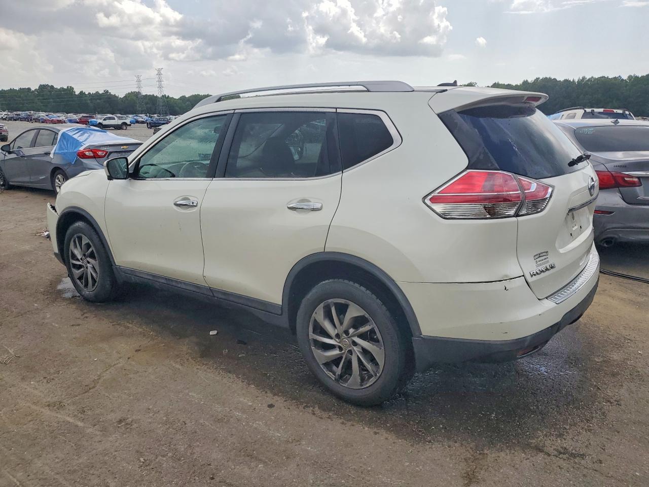 2015 Nissan Rogue Sl Белый vin: 5N1AT2MV9FC833344