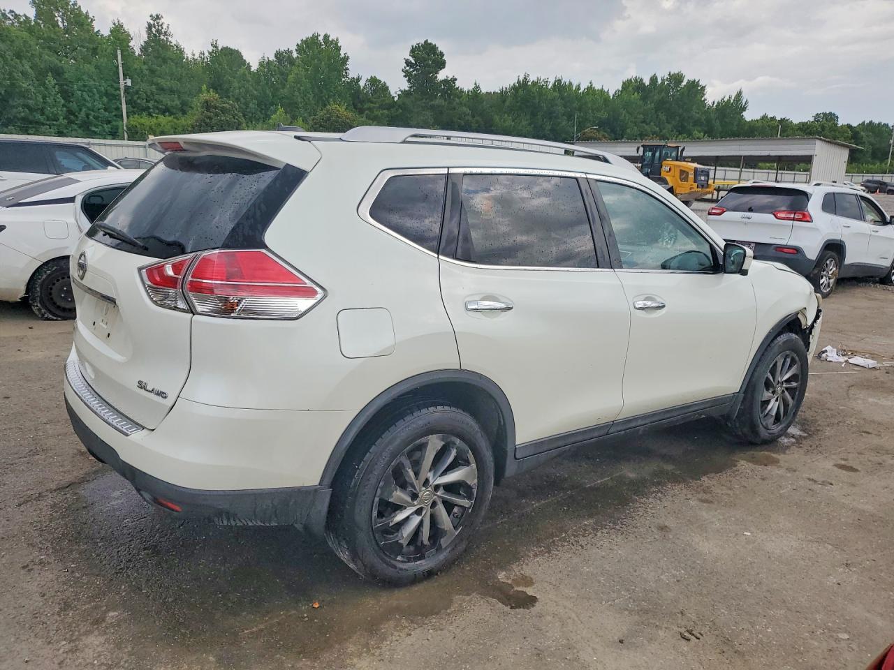 2015 Nissan Rogue Sl Белый vin: 5N1AT2MV9FC833344