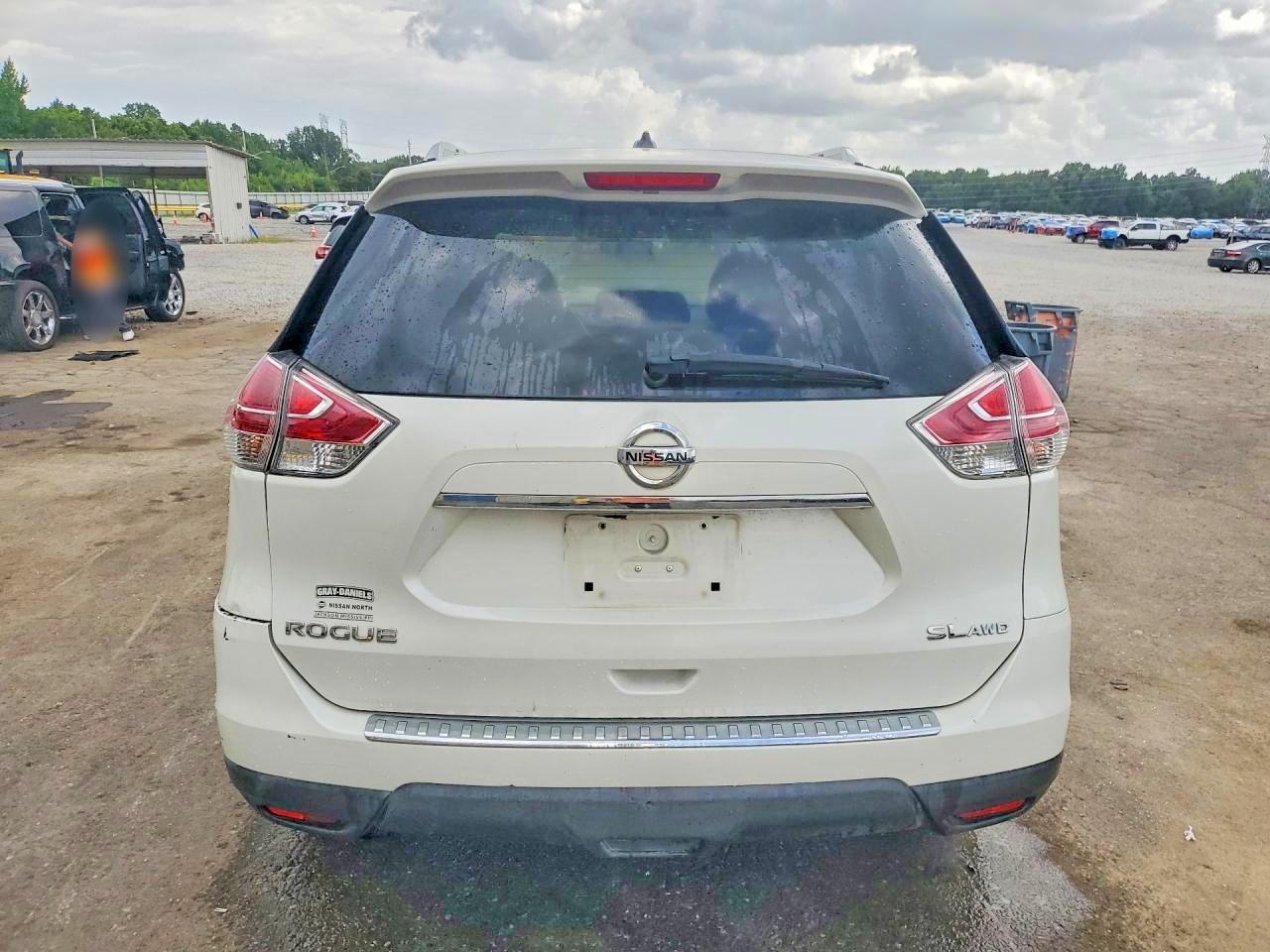 2015 Nissan Rogue Sl Белый vin: 5N1AT2MV9FC833344
