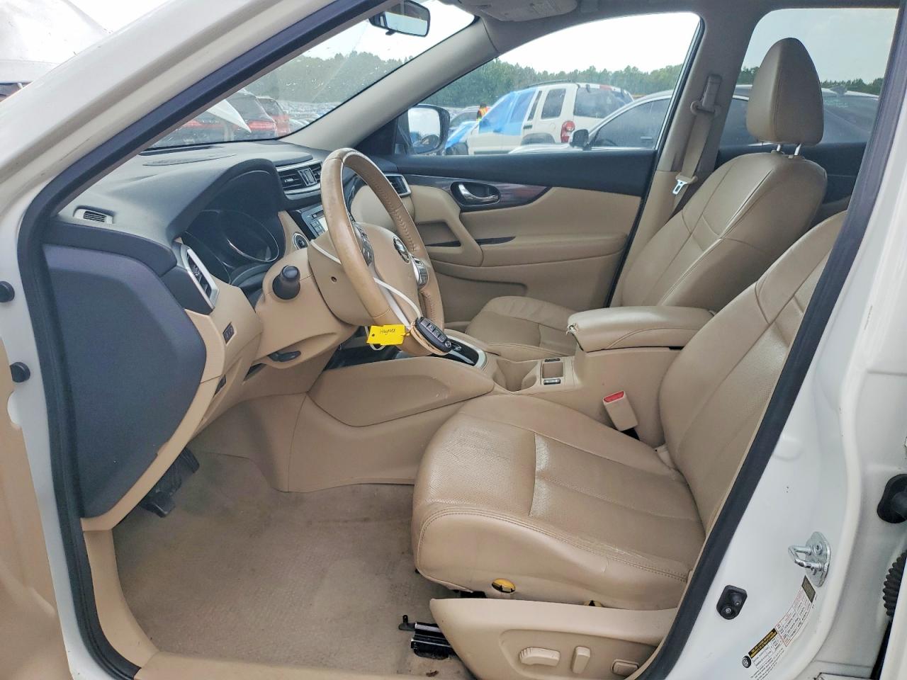 2015 Nissan Rogue Sl Белый vin: 5N1AT2MV9FC833344