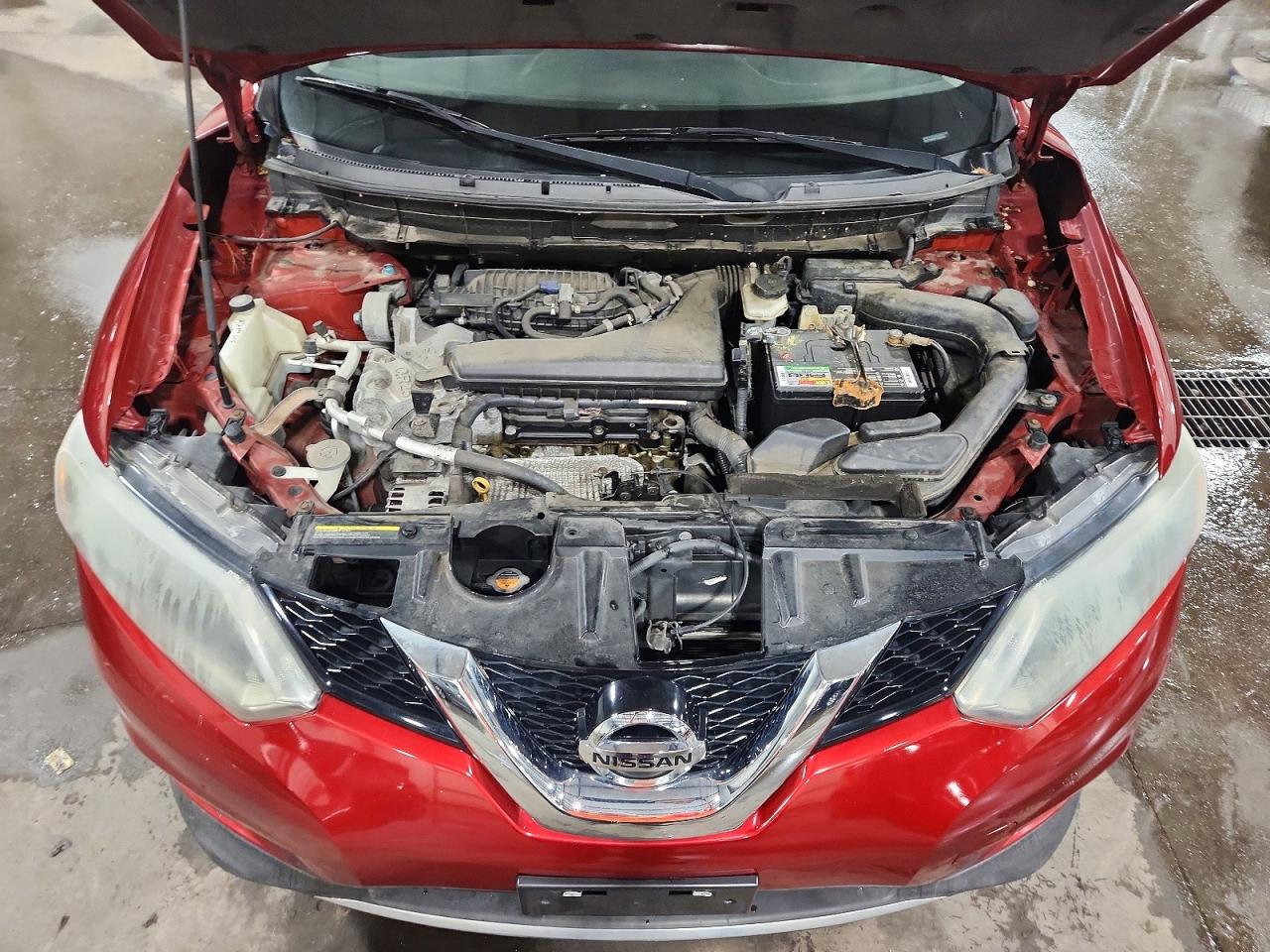 2015 Nissan Rogue Sv Red vin: 5N1AT2MV9FC838558