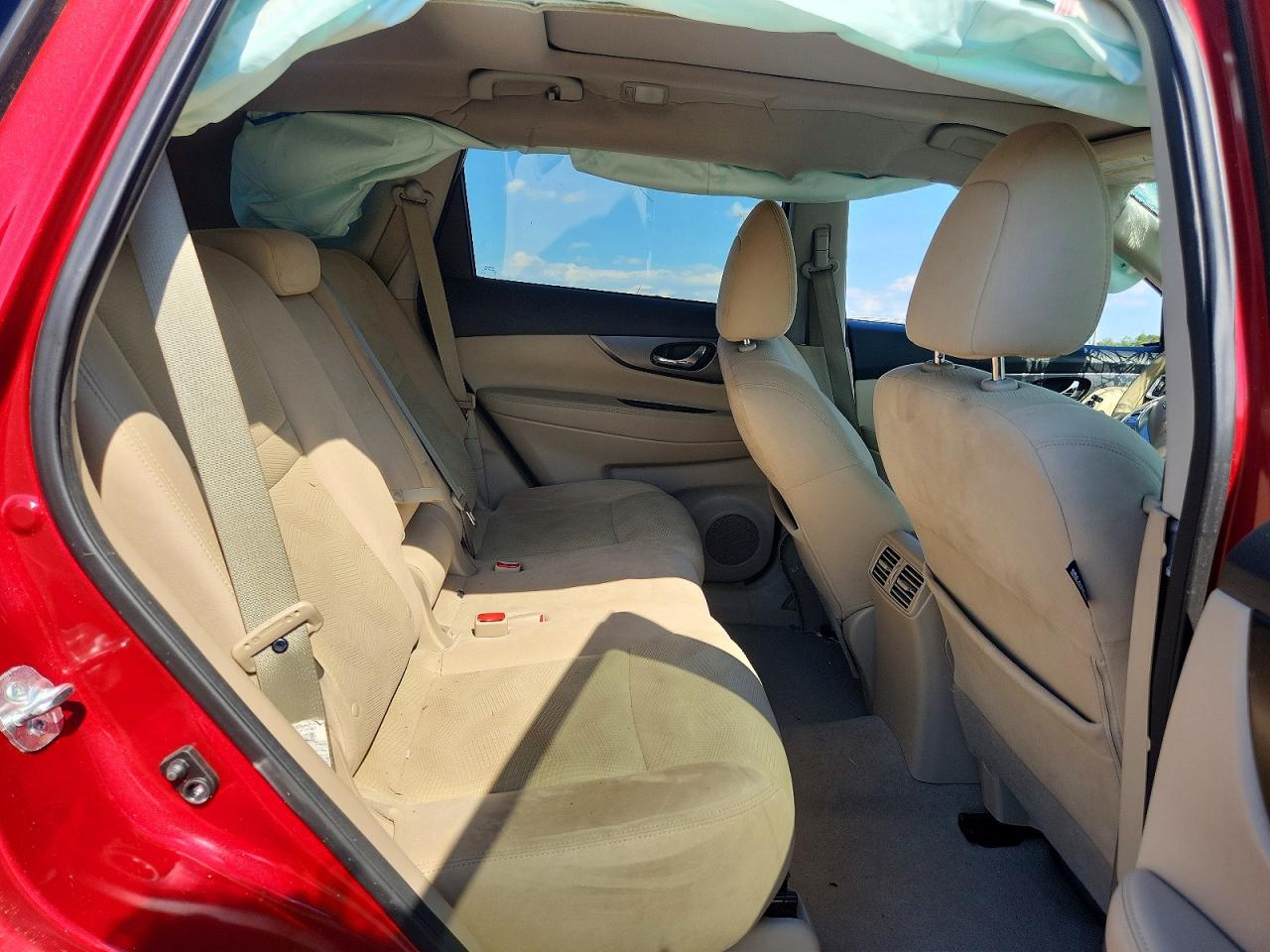 2015 Nissan Rogue Sv Red vin: 5N1AT2MV9FC839533