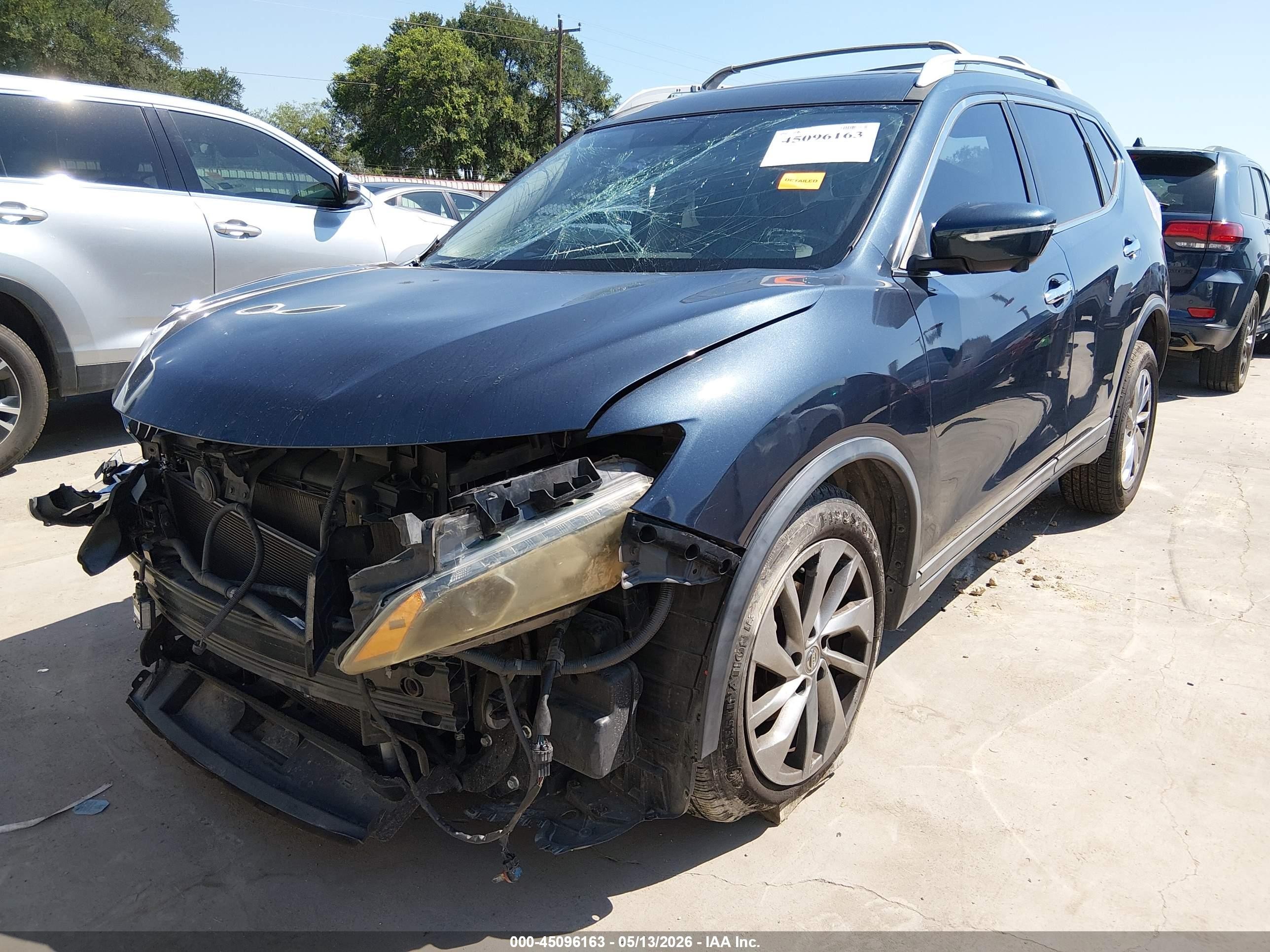 2015 Nissan Rogue Sl Navy vin: 5N1AT2MV9FC840052
