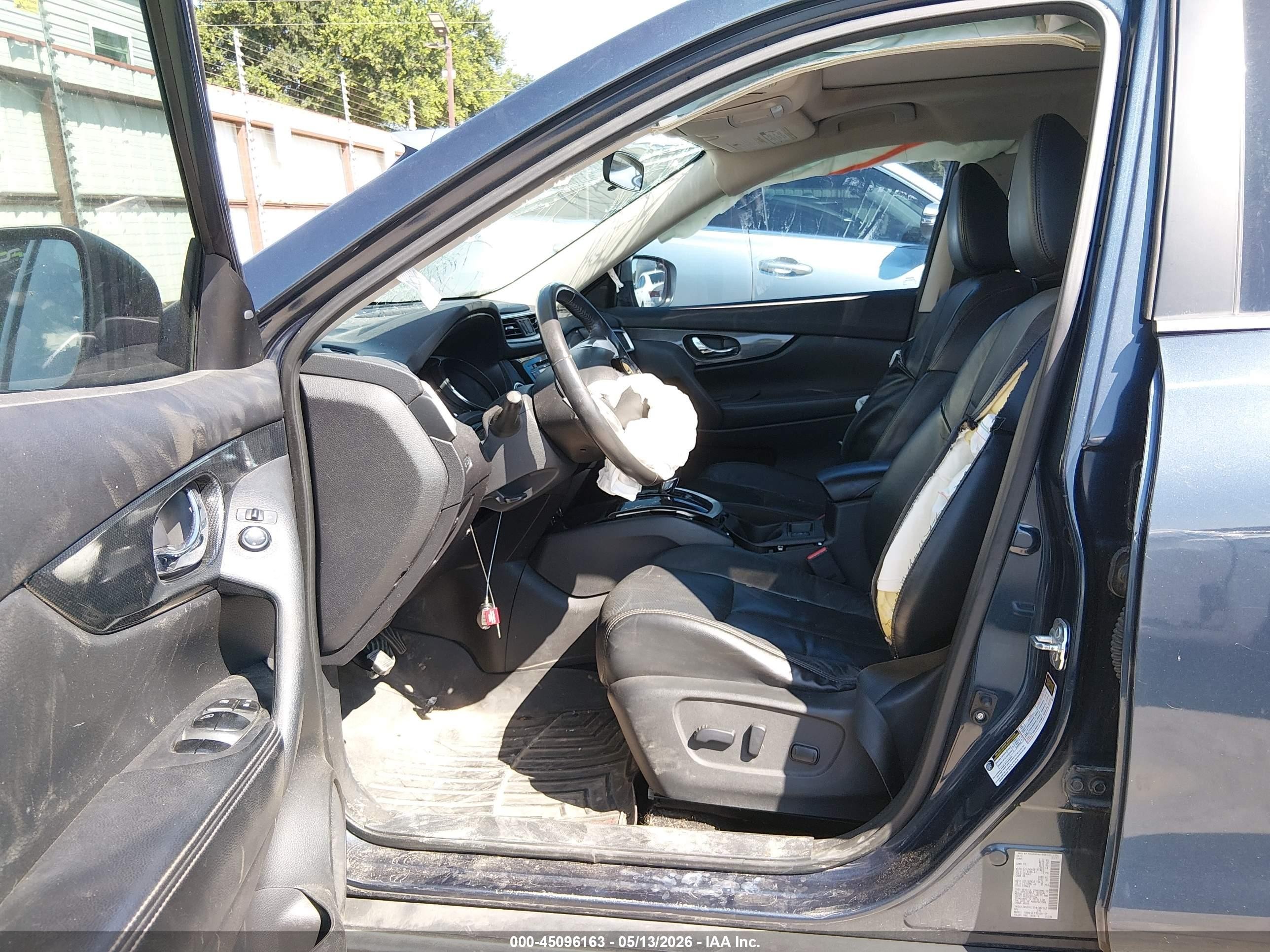 2015 Nissan Rogue Sl Navy vin: 5N1AT2MV9FC840052