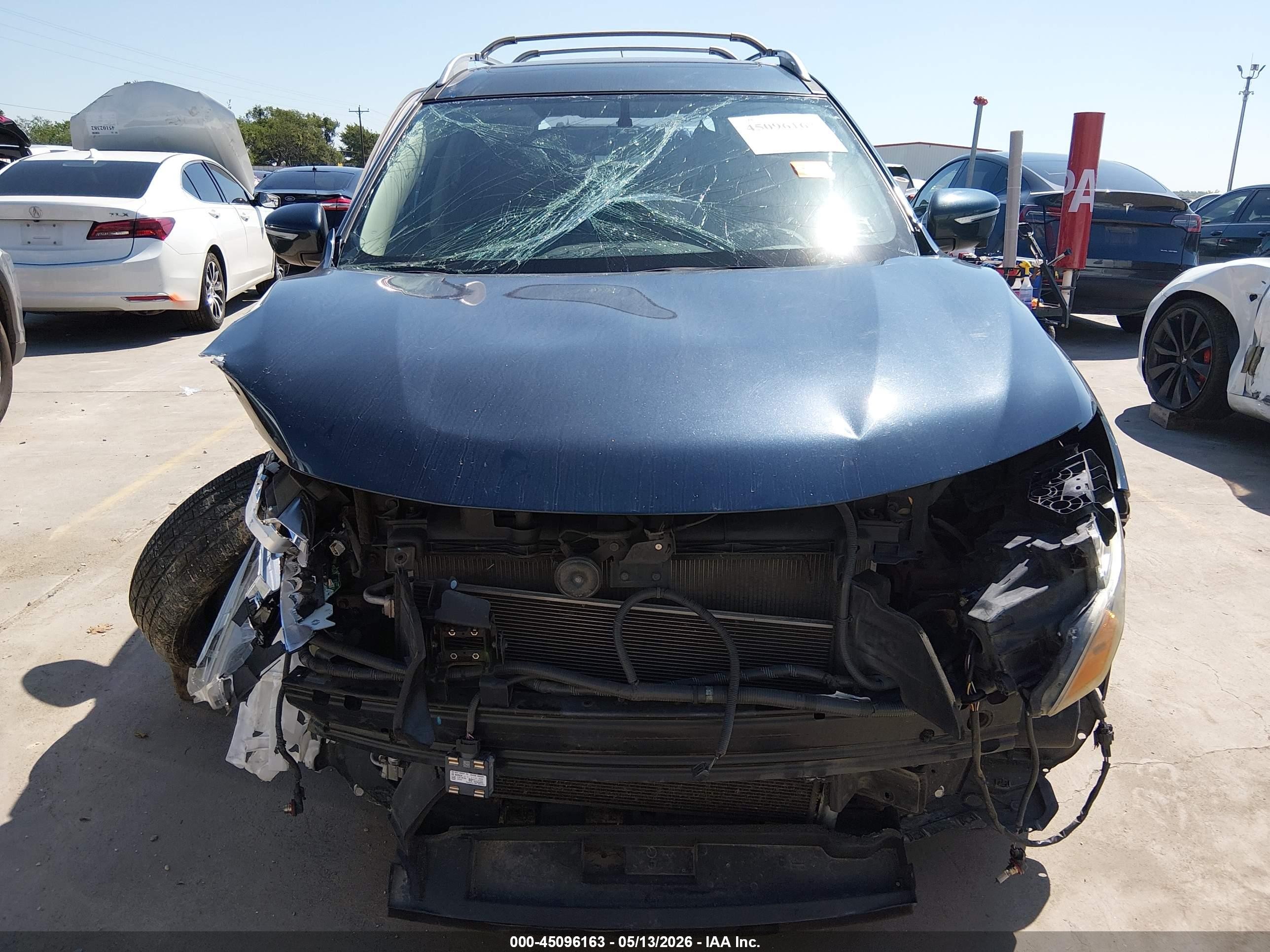 2015 Nissan Rogue Sl Navy vin: 5N1AT2MV9FC840052