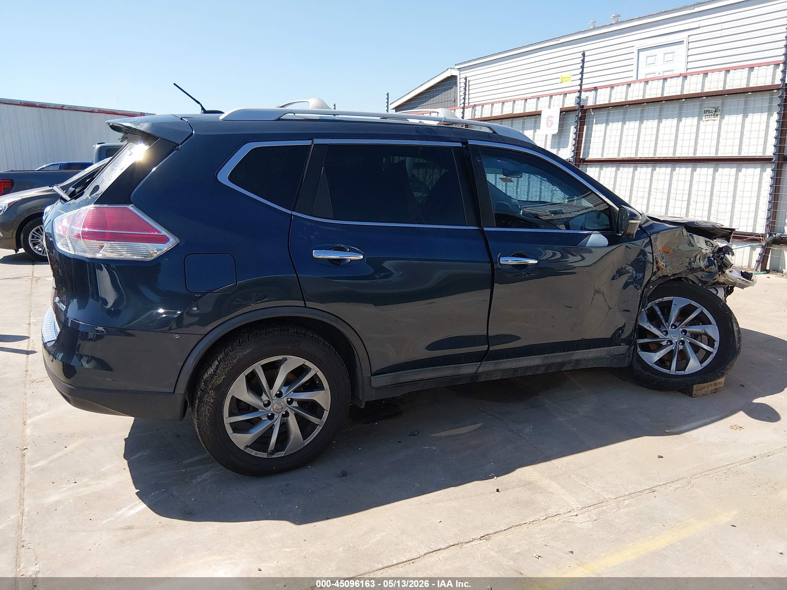 2015 Nissan Rogue Sl Navy vin: 5N1AT2MV9FC840052