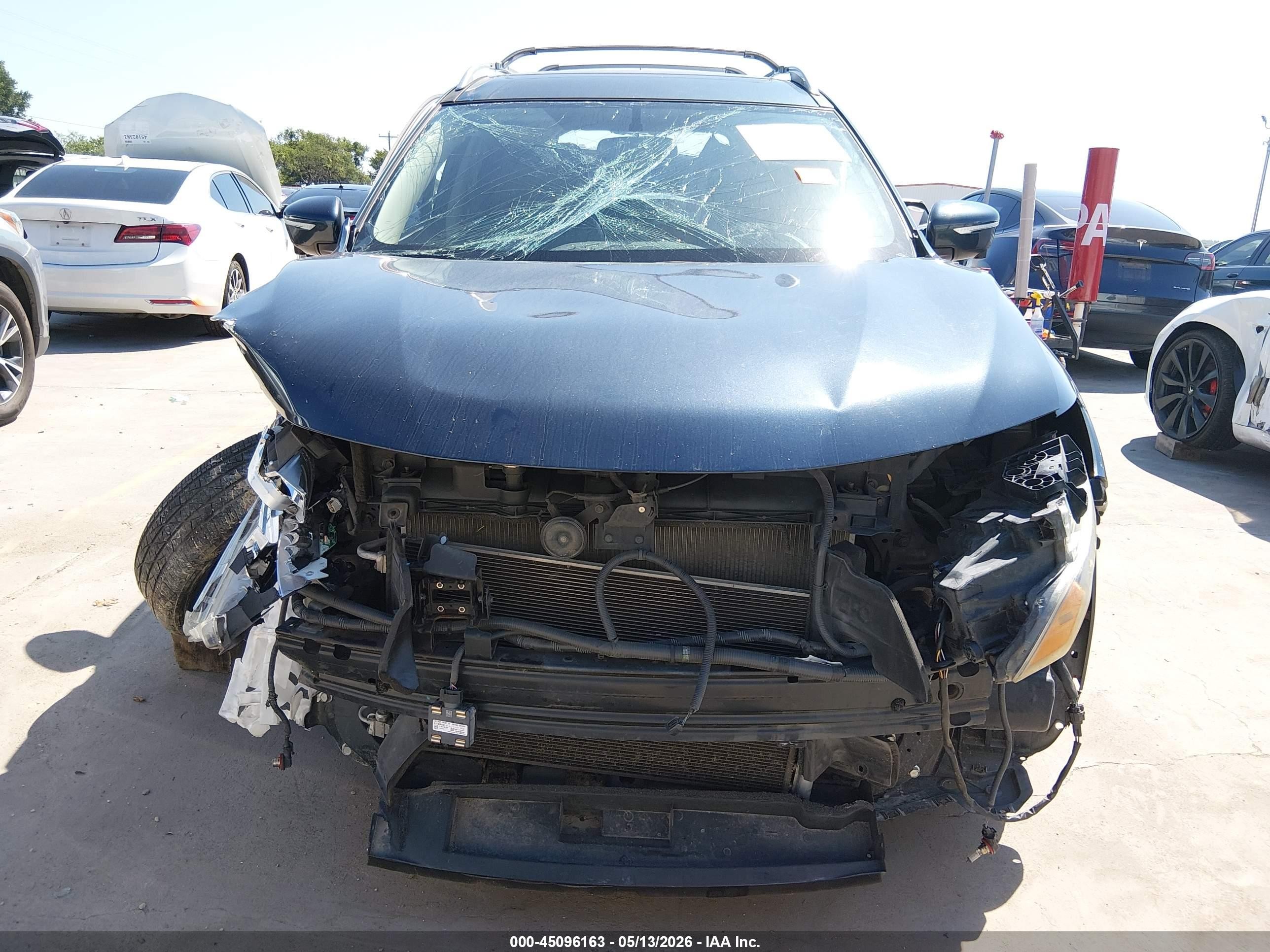 2015 Nissan Rogue Sl Navy vin: 5N1AT2MV9FC840052