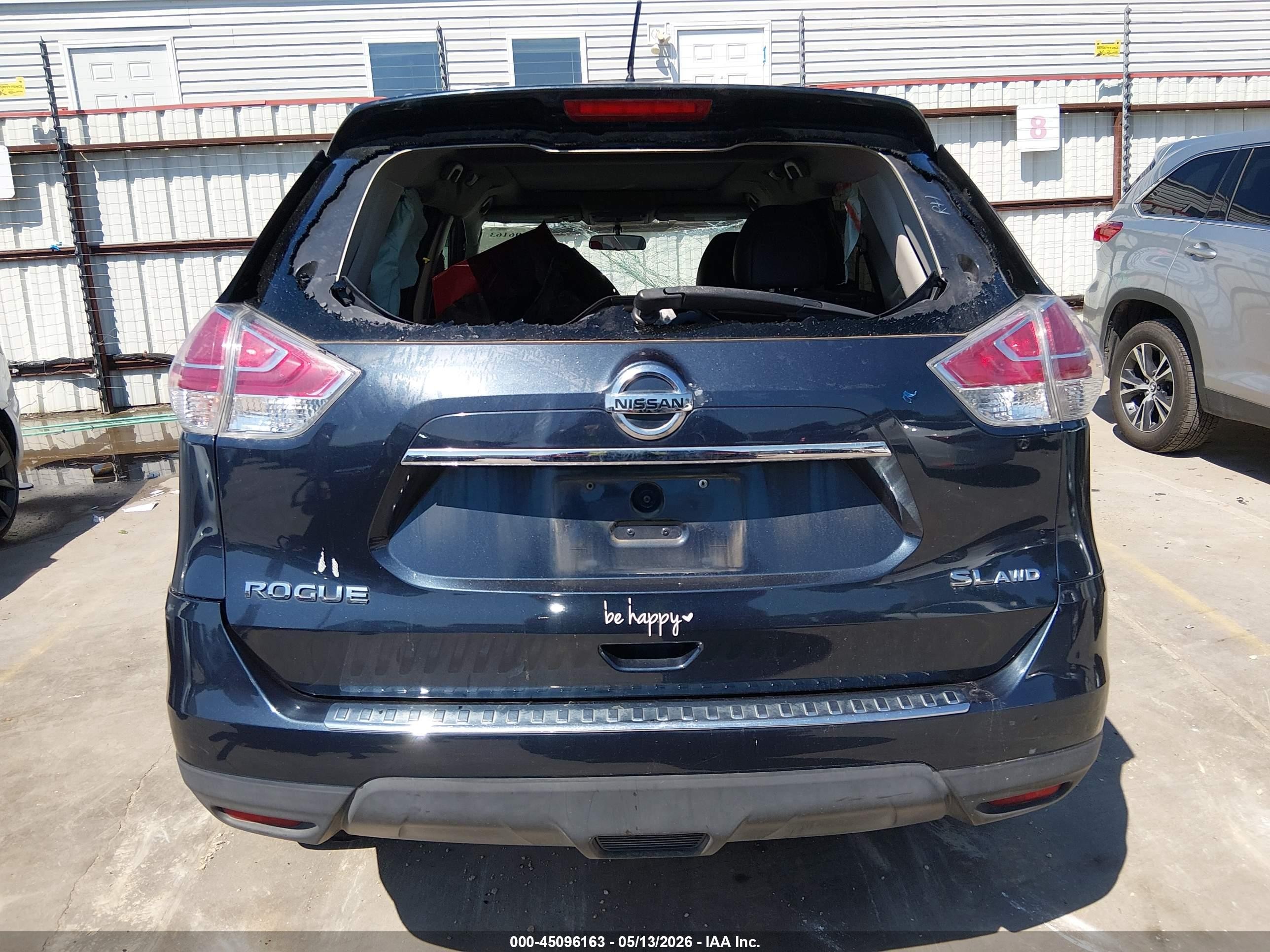 2015 Nissan Rogue Sl Navy vin: 5N1AT2MV9FC840052