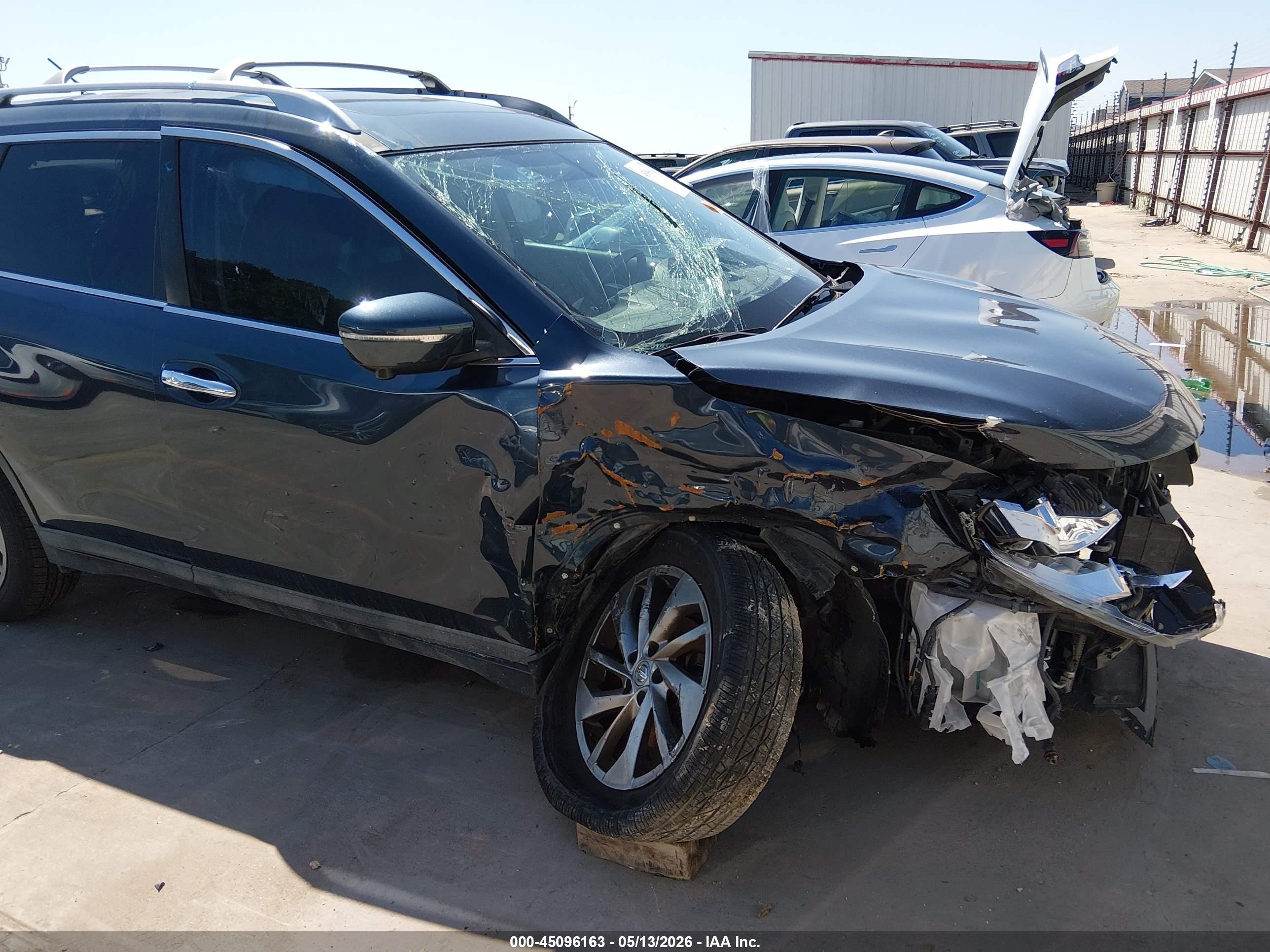 2015 Nissan Rogue Sl Navy vin: 5N1AT2MV9FC840052