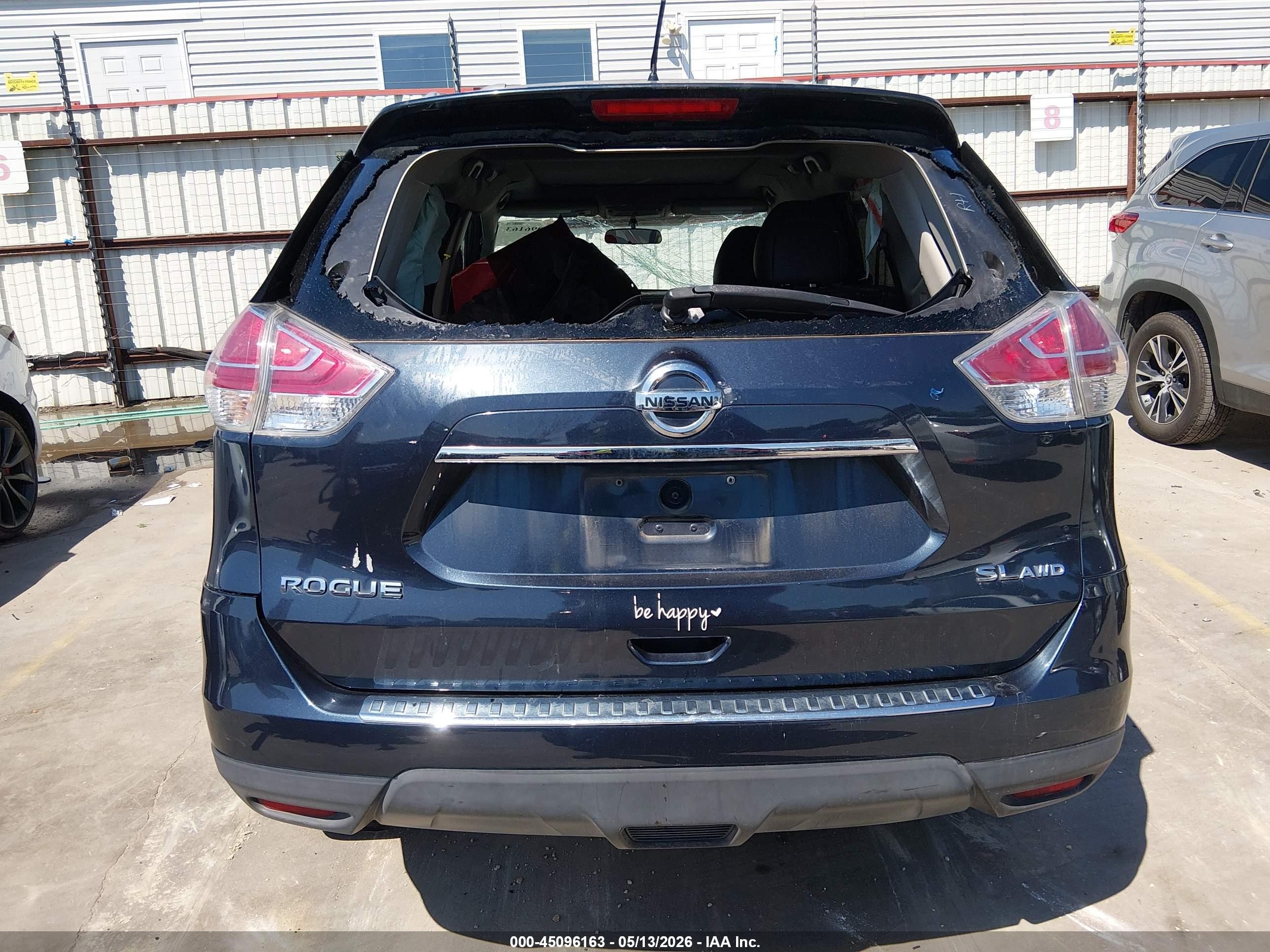 2015 Nissan Rogue Sl Navy vin: 5N1AT2MV9FC840052